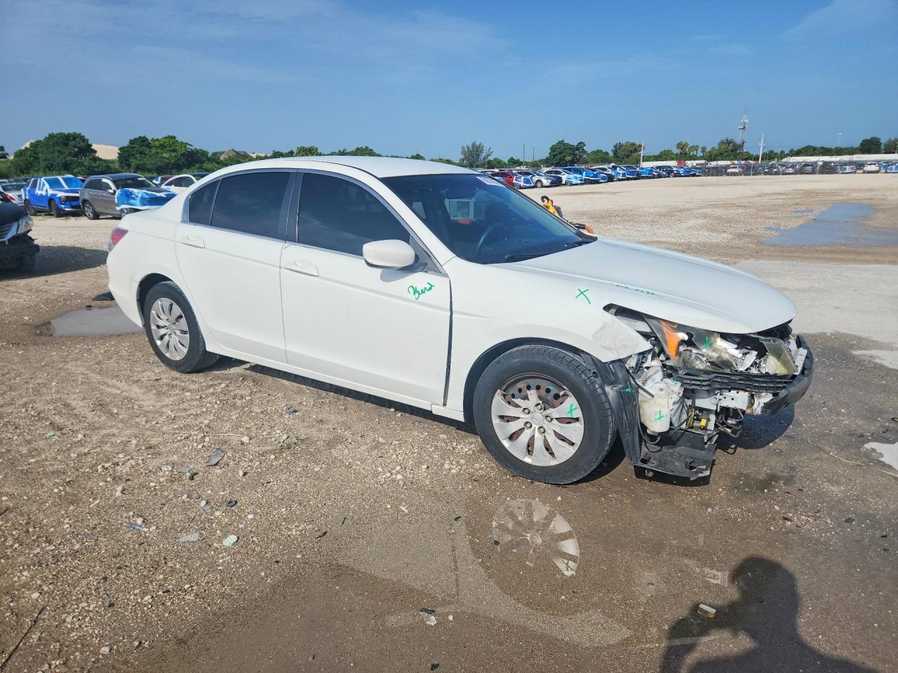 2011 Honda Accord Lx White vin: 1HGCP2F39BA014872