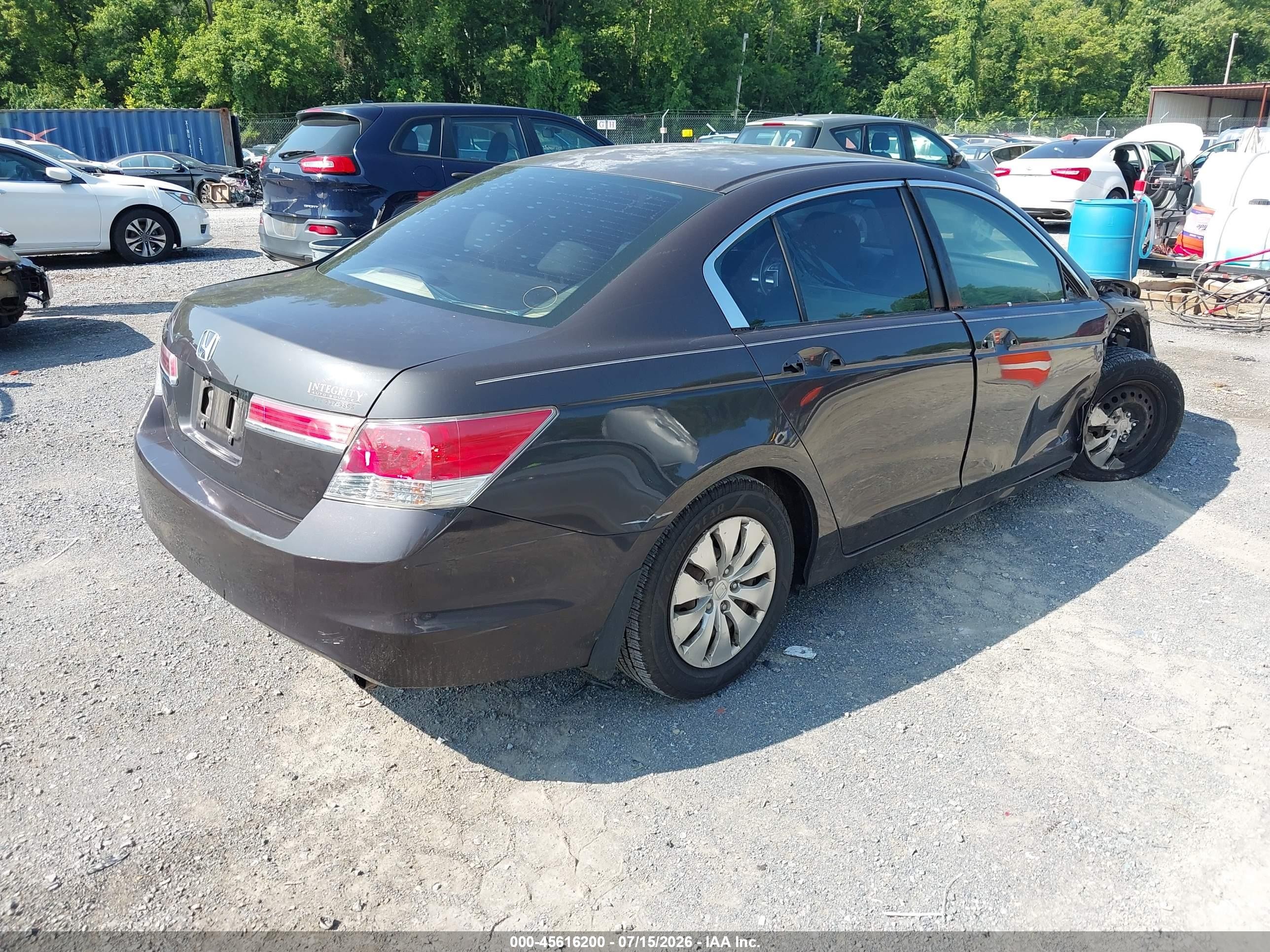 2011 Honda Accord 2.4 Lx Purple vin: 1HGCP2F39BA024883