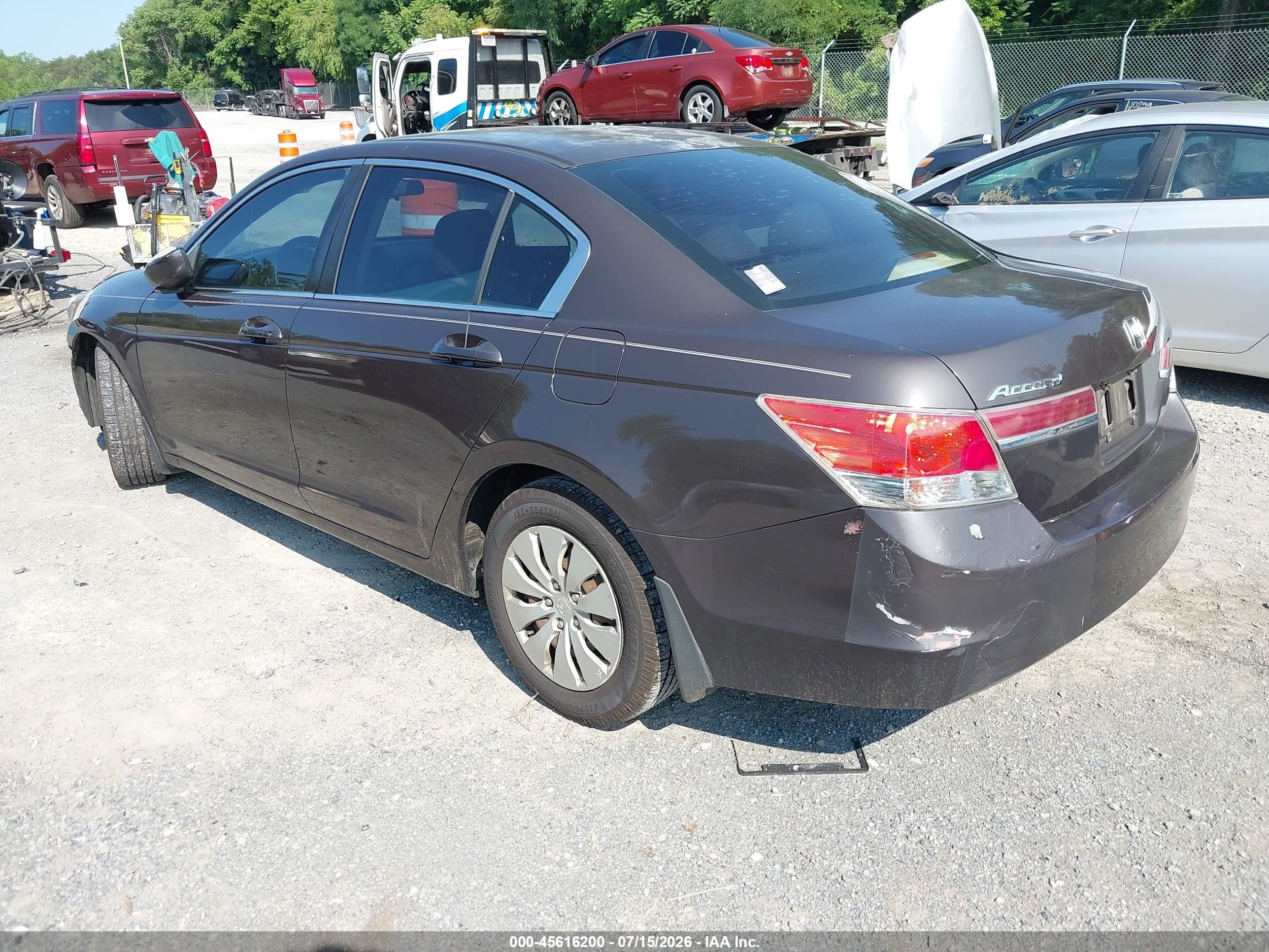 2011 Honda Accord 2.4 Lx Purple vin: 1HGCP2F39BA024883