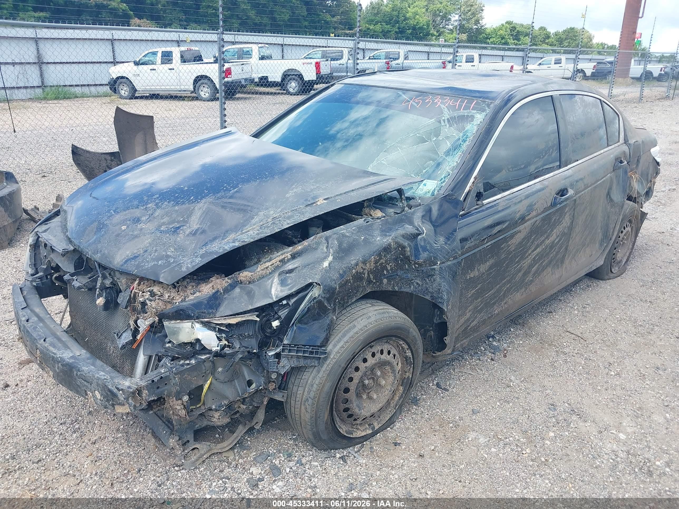2012 Honda Accord 2.4 Lx Black vin: 1HGCP2F39CA031298