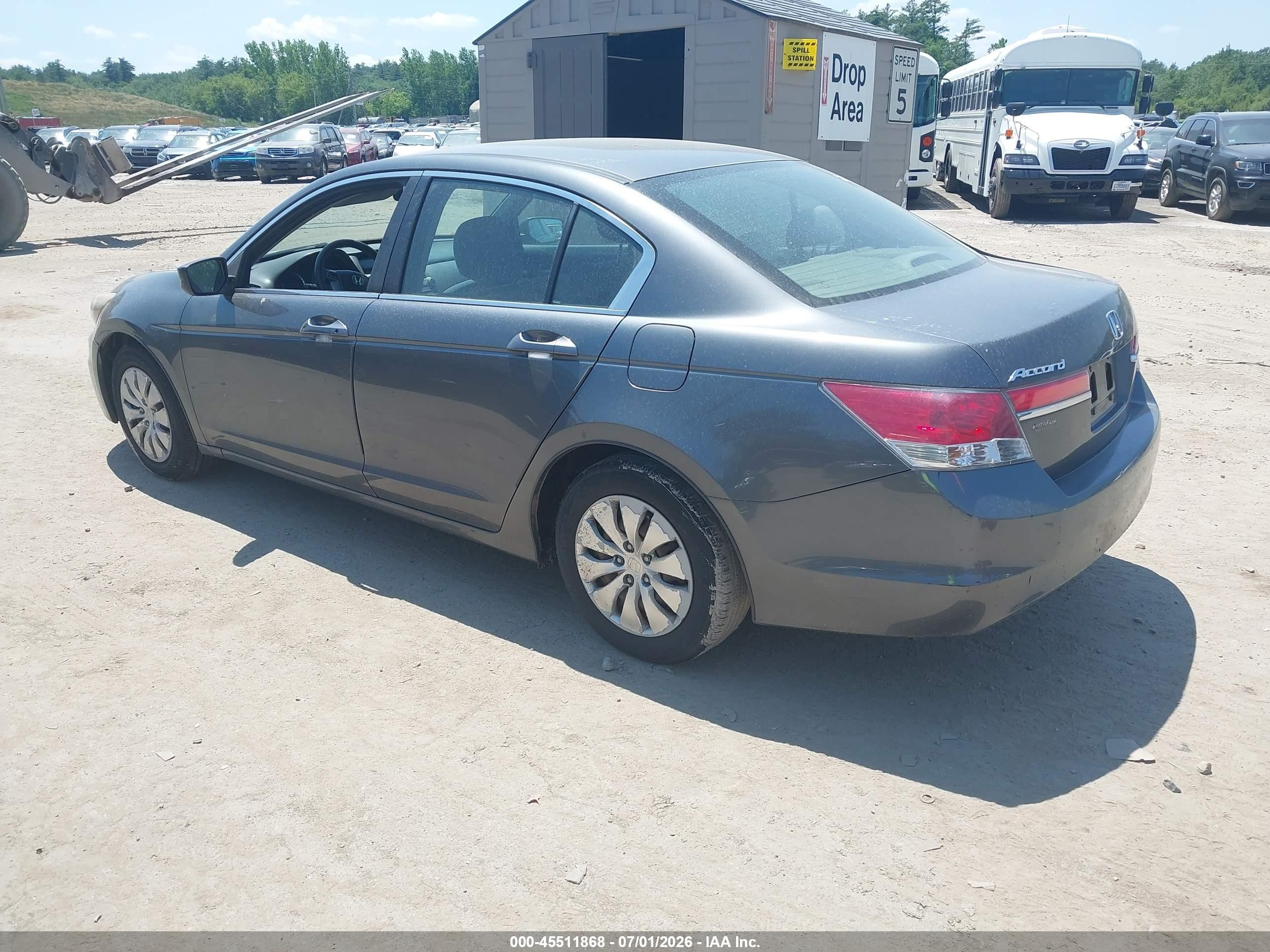 2012 Honda Accord 2.4 Lx Серый vin: 1HGCP2F39CA059165