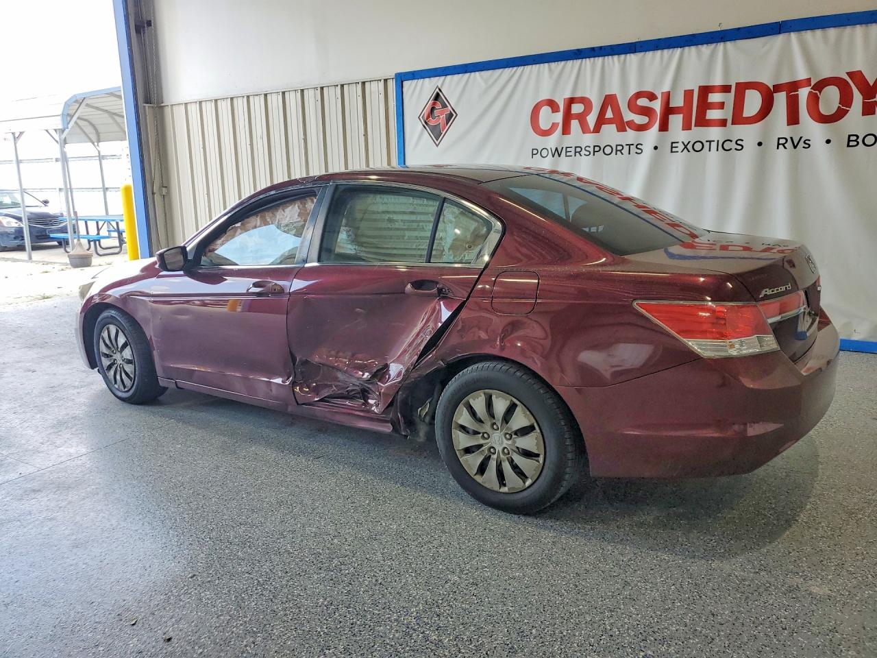 2012 Honda Accord Lx Burgundy vin: 1HGCP2F39CA076807