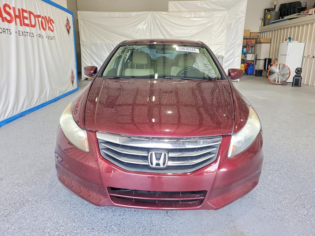 2012 Honda Accord Lx Burgundy vin: 1HGCP2F39CA076807