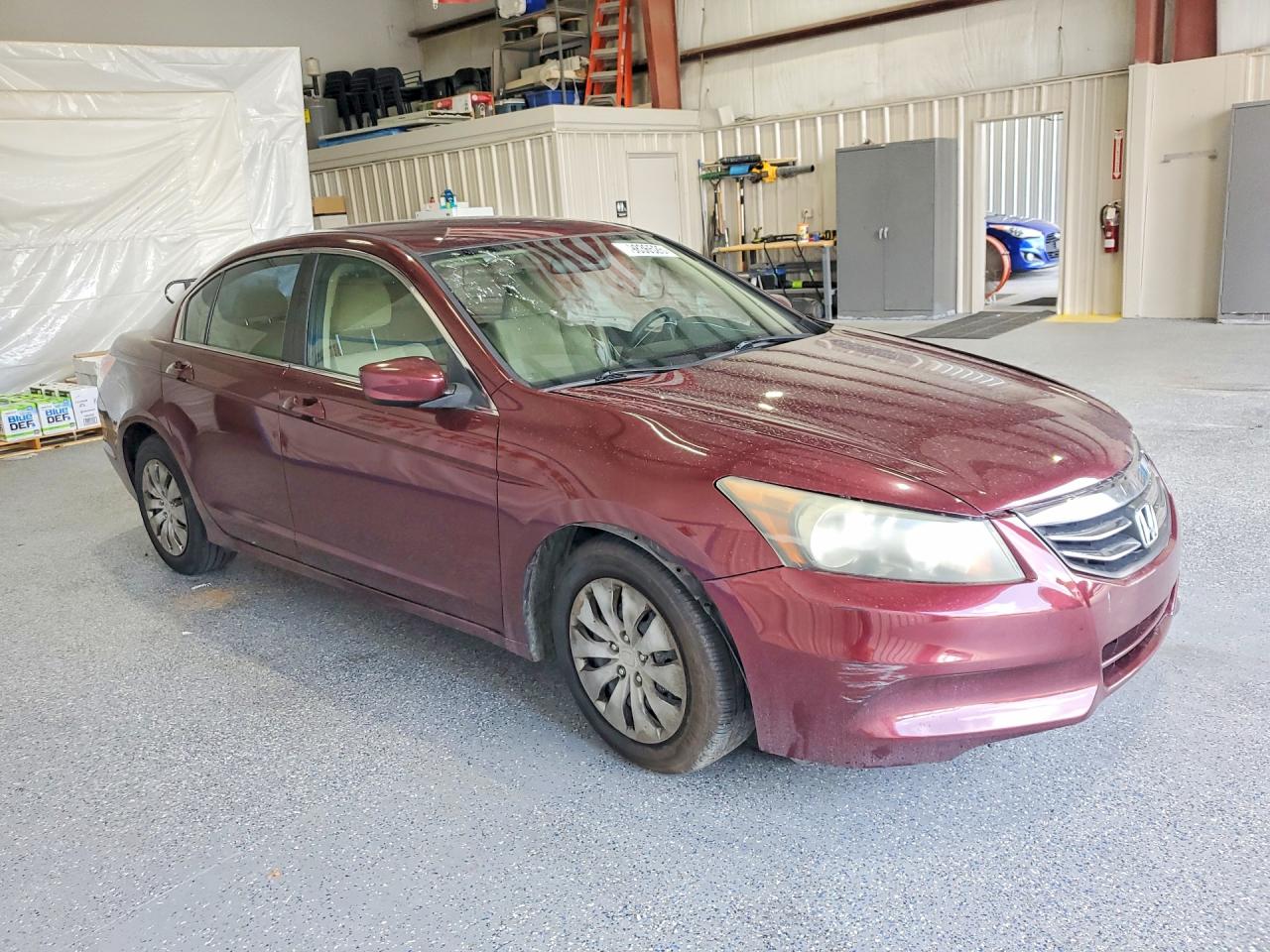 2012 Honda Accord Lx Burgundy vin: 1HGCP2F39CA076807