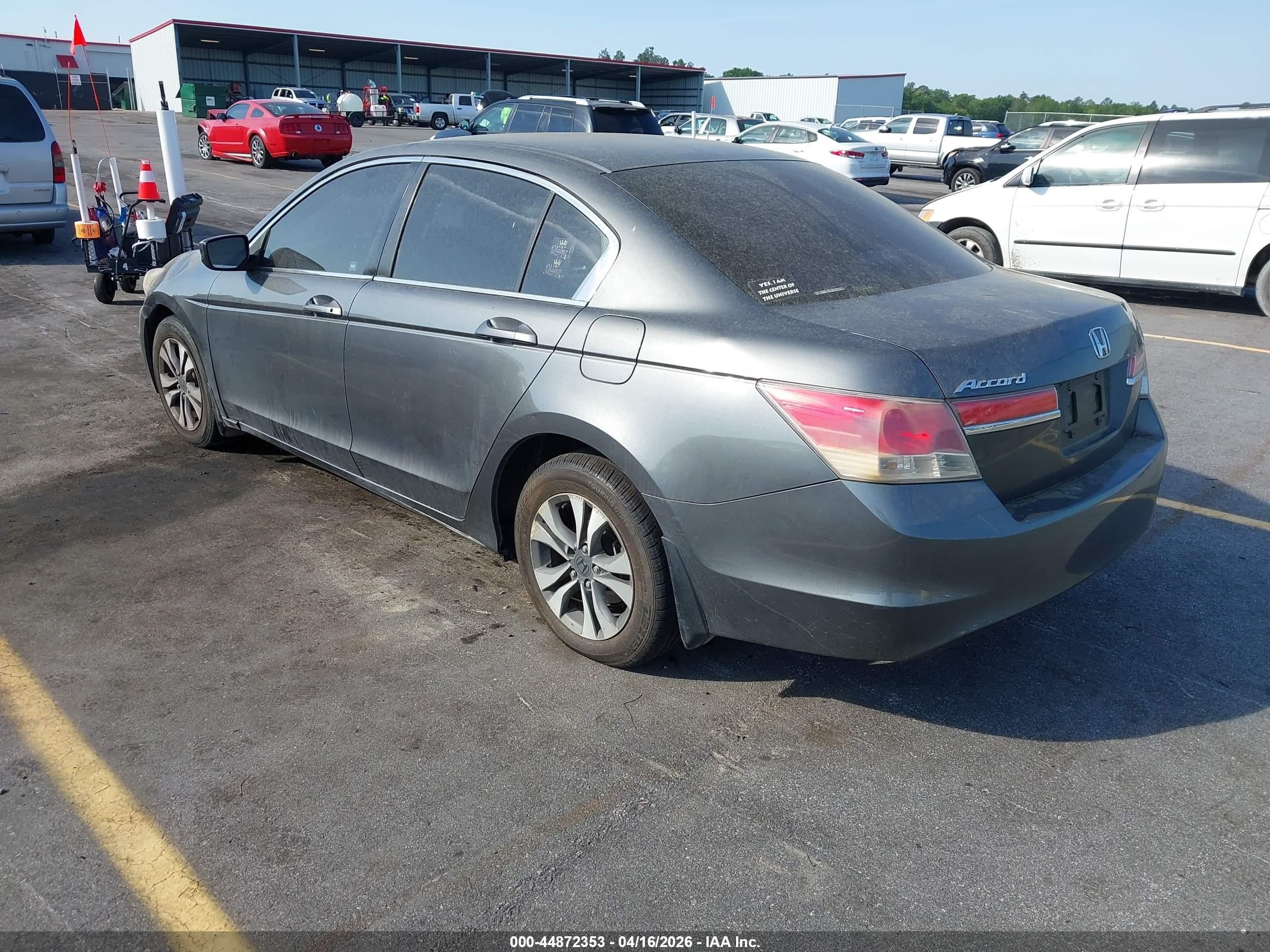 2012 Honda Accord 2.4 Lx Gray vin: 1HGCP2F39CA077729