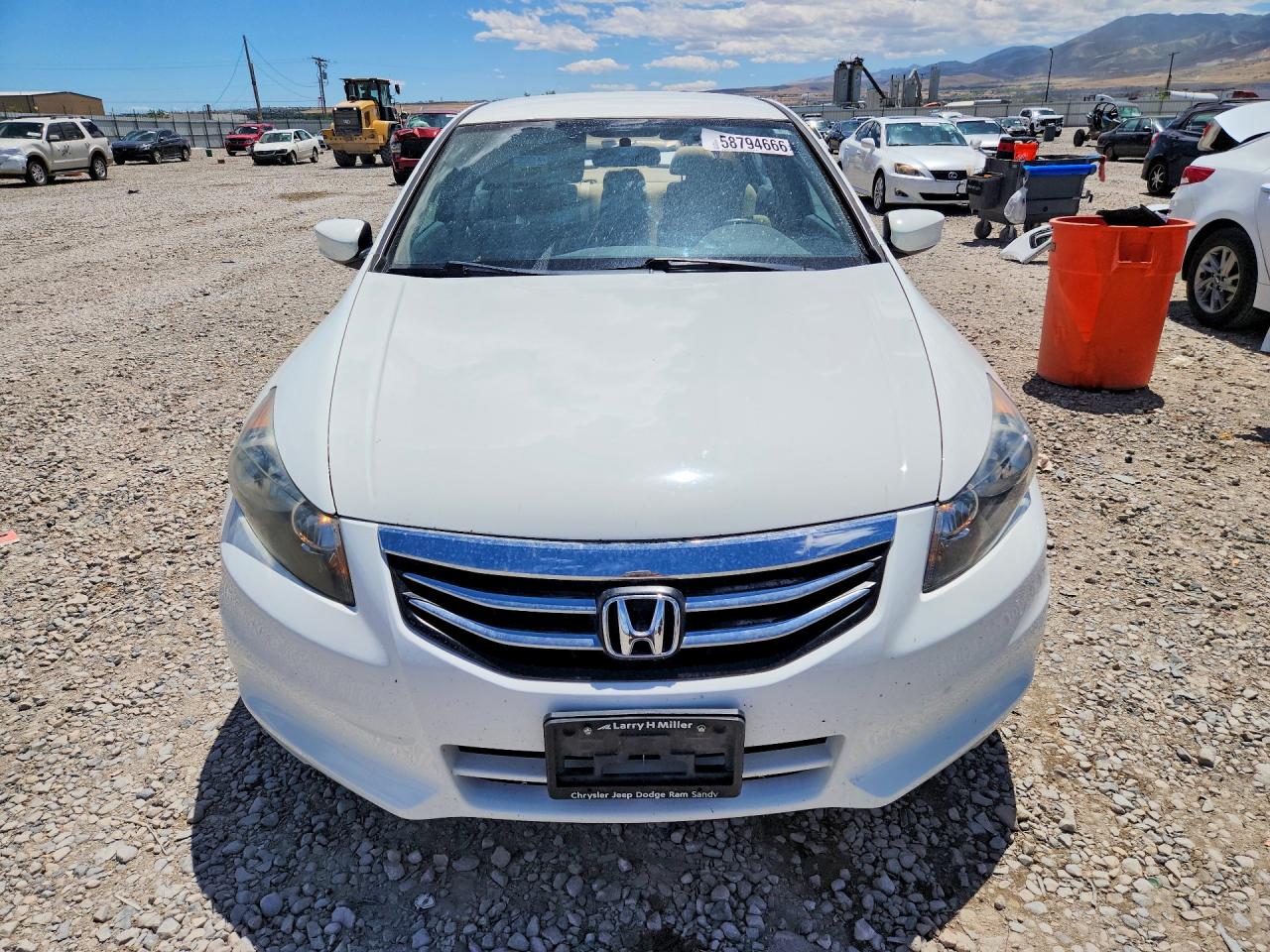 2012 Honda Accord Lx White vin: 1HGCP2F39CA078587