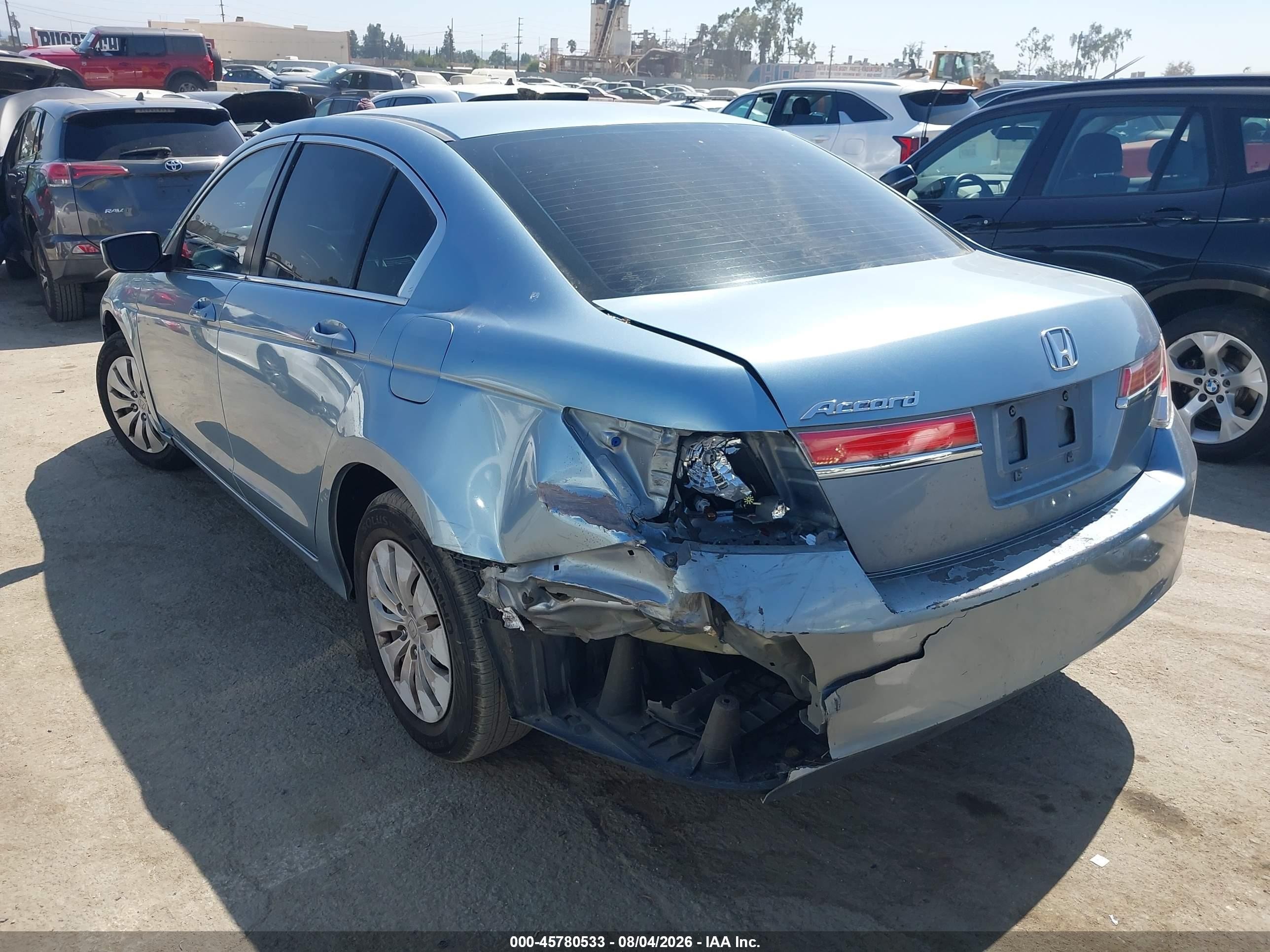 2012 Honda Accord Sdn Lx Blue vin: 1HGCP2F39CA100698