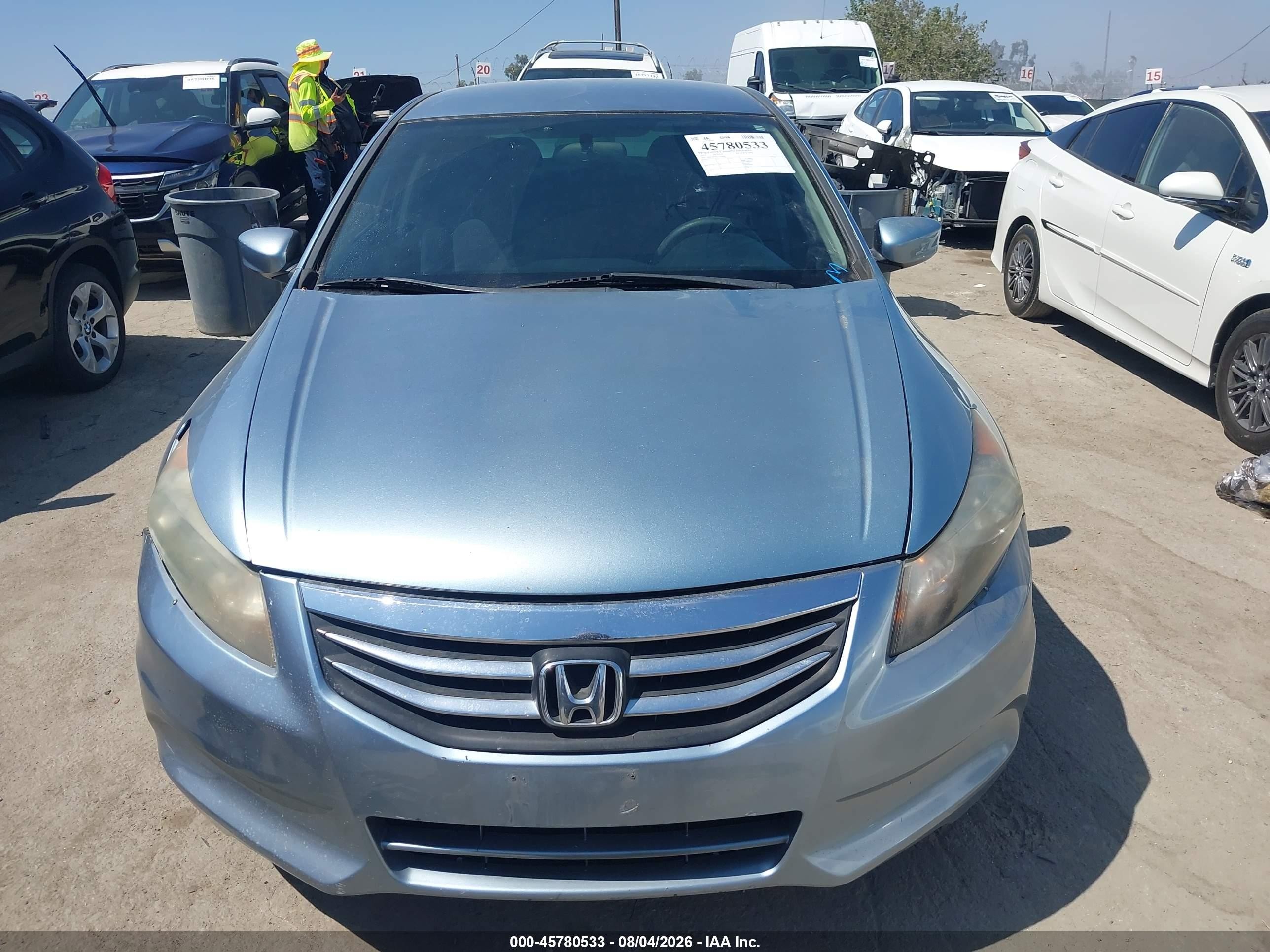 2012 Honda Accord Sdn Lx Blue vin: 1HGCP2F39CA100698