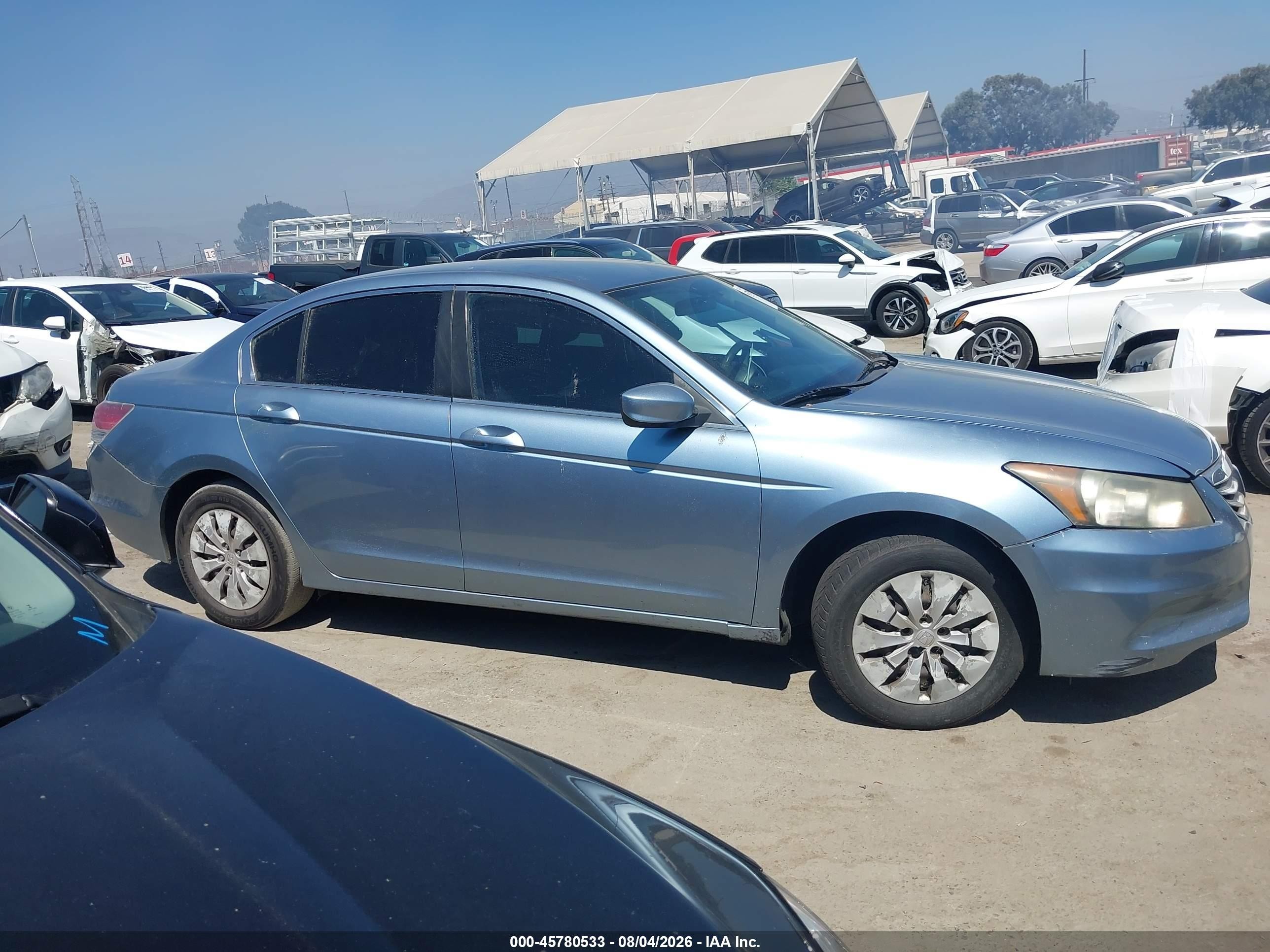 2012 Honda Accord Sdn Lx Blue vin: 1HGCP2F39CA100698