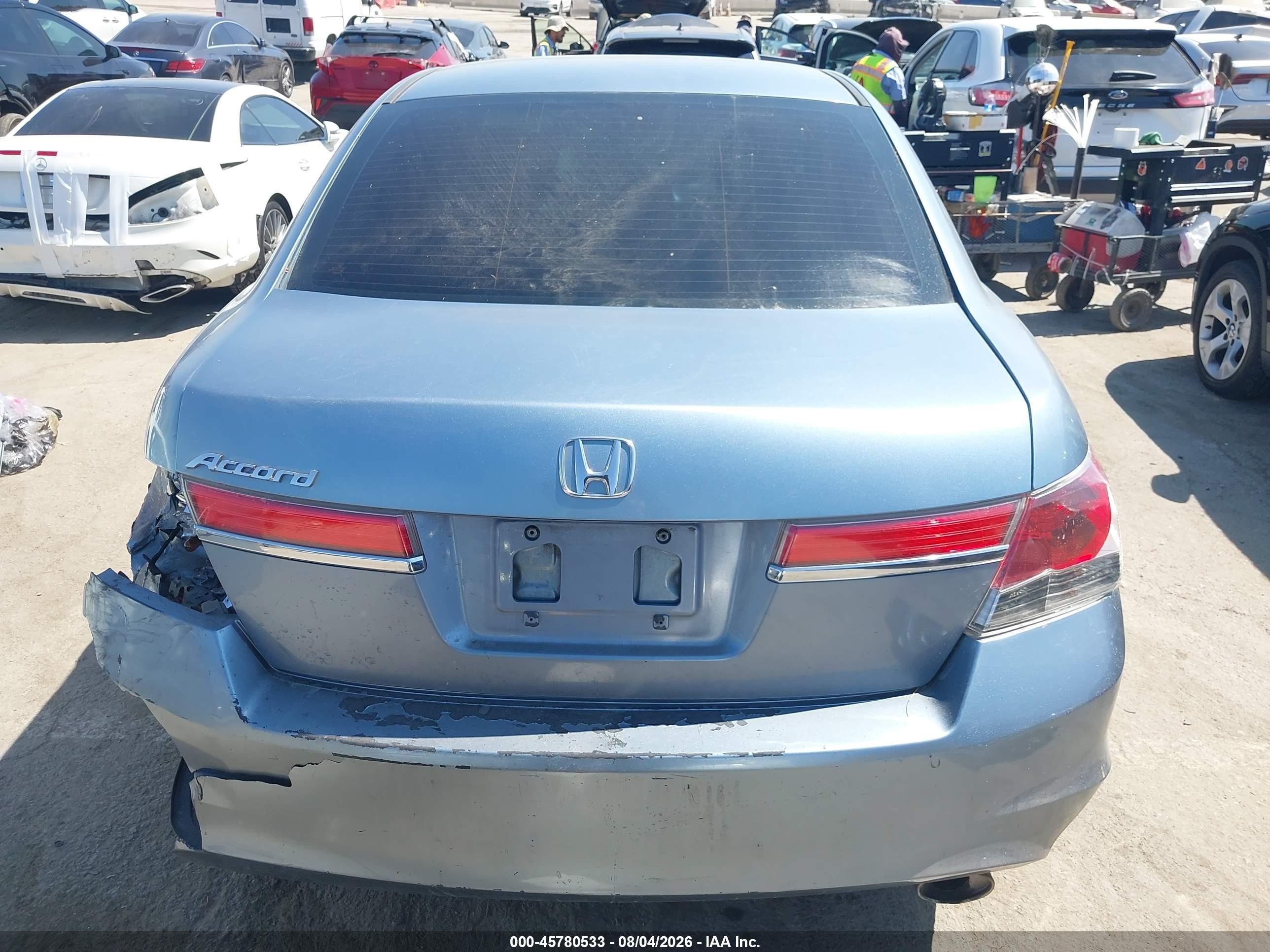 2012 Honda Accord Sdn Lx Blue vin: 1HGCP2F39CA100698