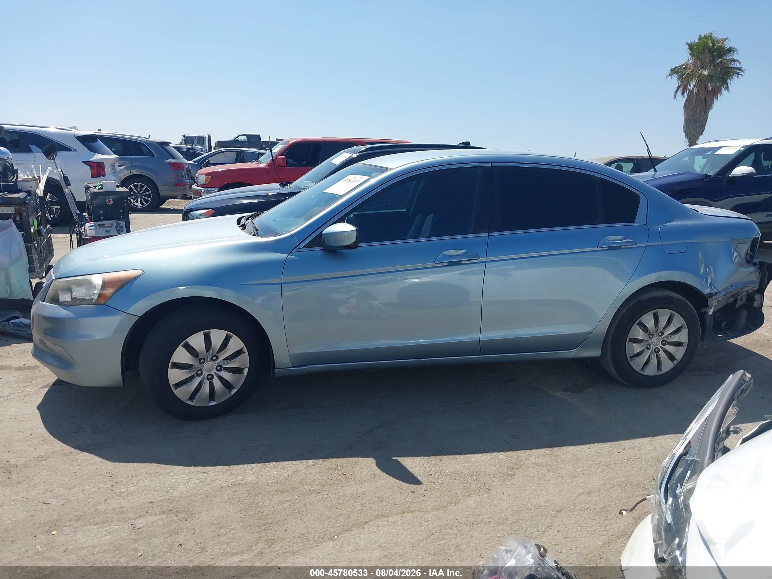 2012 Honda Accord Sdn Lx Blue vin: 1HGCP2F39CA100698