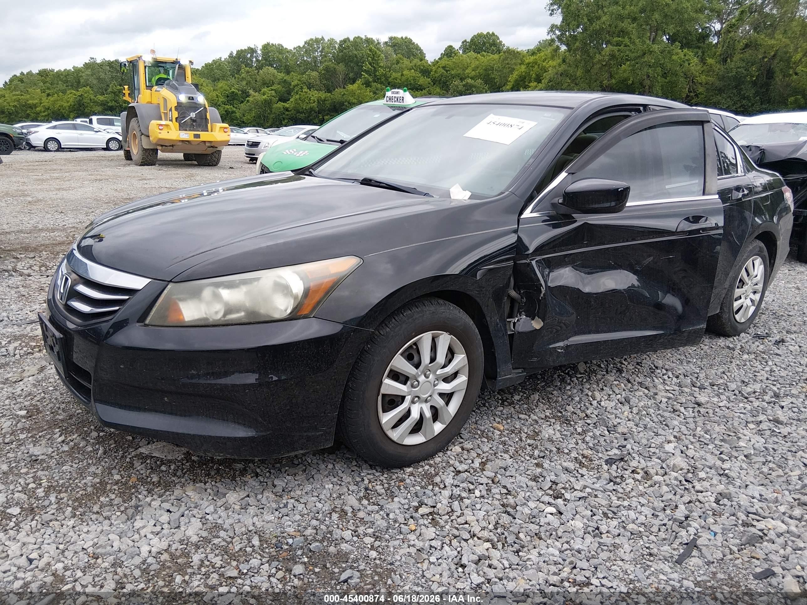 2012 Honda Accord 2.4 Lx Black vin: 1HGCP2F39CA111135