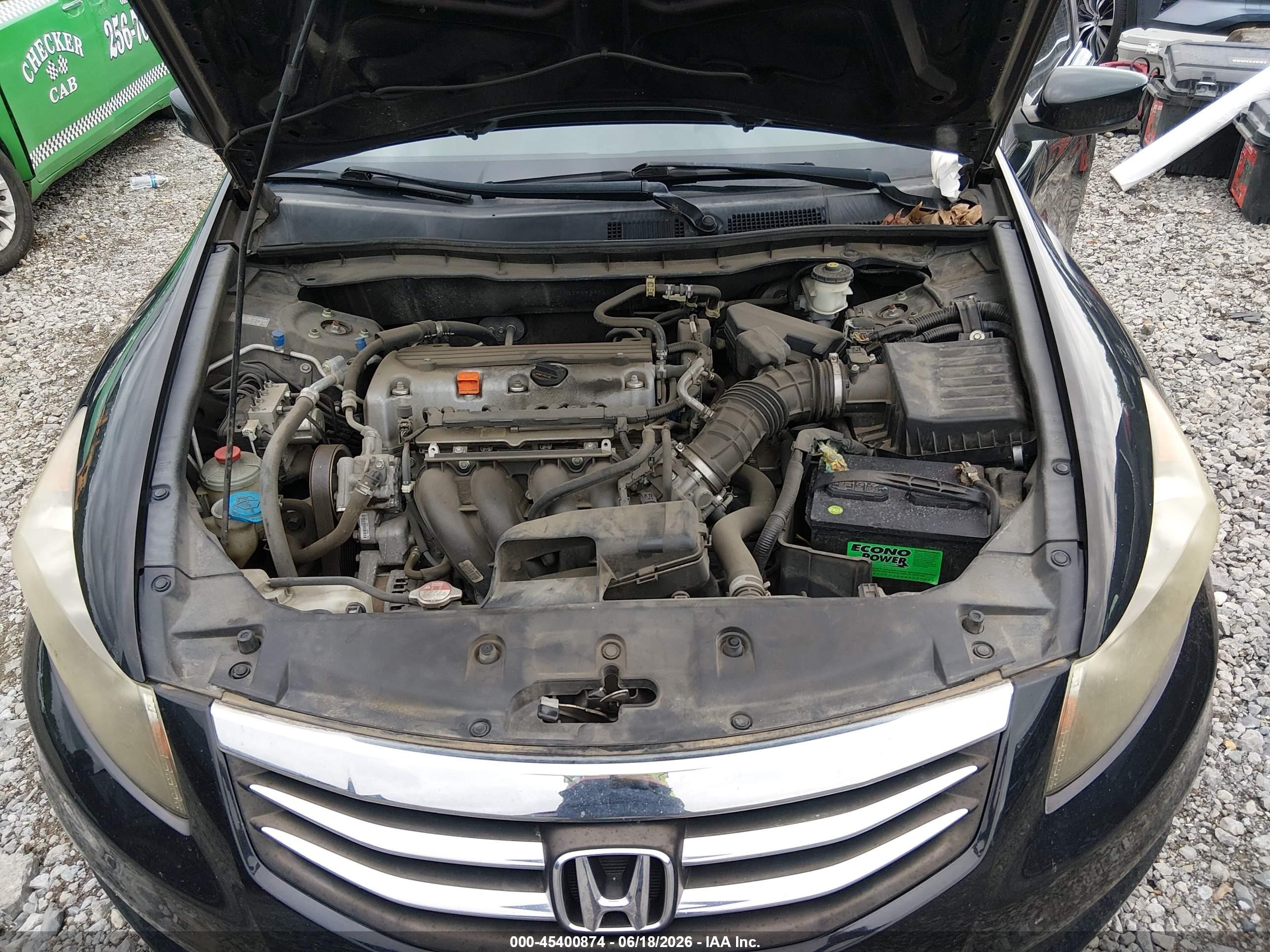 2012 Honda Accord 2.4 Lx Black vin: 1HGCP2F39CA111135