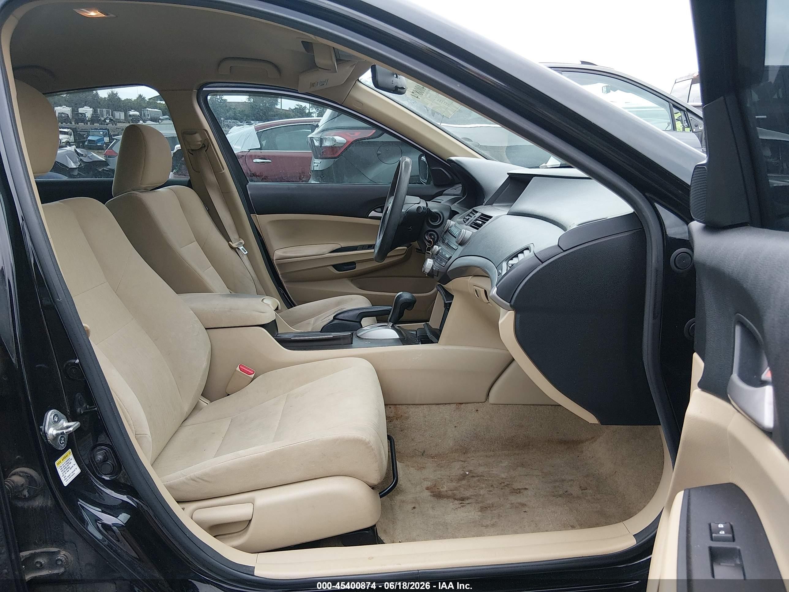 2012 Honda Accord 2.4 Lx Black vin: 1HGCP2F39CA111135