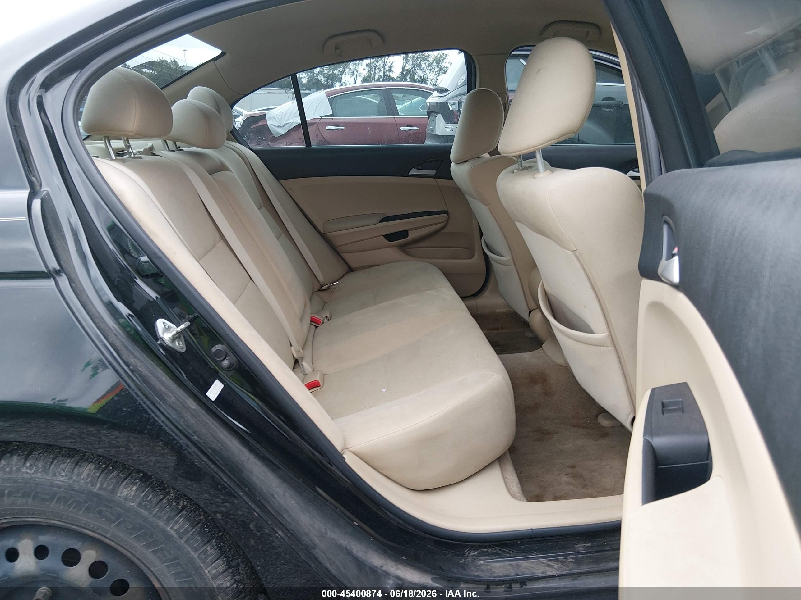 2012 Honda Accord 2.4 Lx Black vin: 1HGCP2F39CA111135
