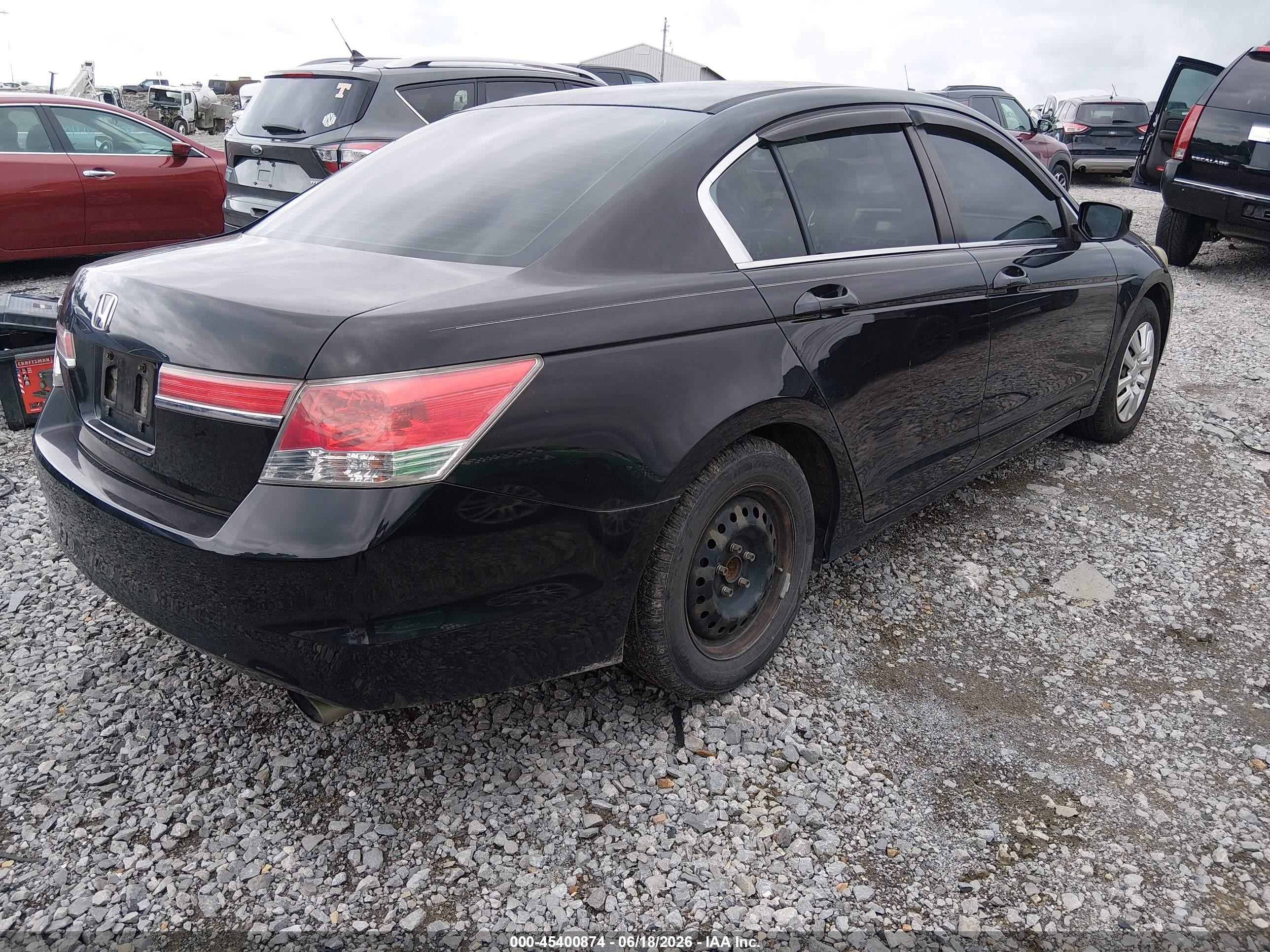 2012 Honda Accord 2.4 Lx Black vin: 1HGCP2F39CA111135