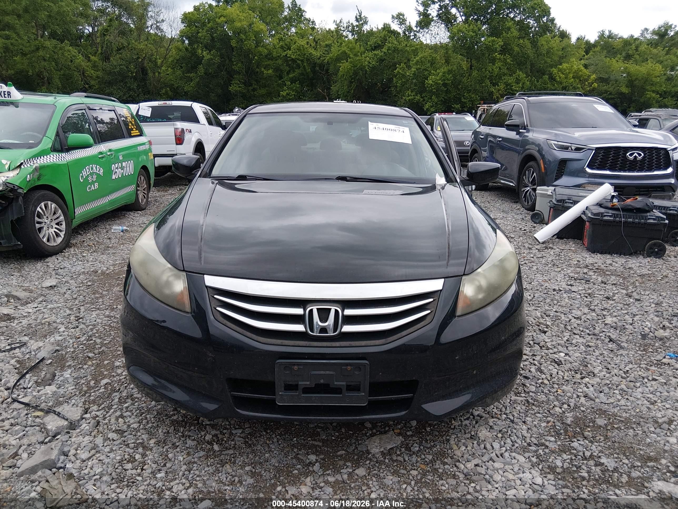 2012 Honda Accord 2.4 Lx Black vin: 1HGCP2F39CA111135