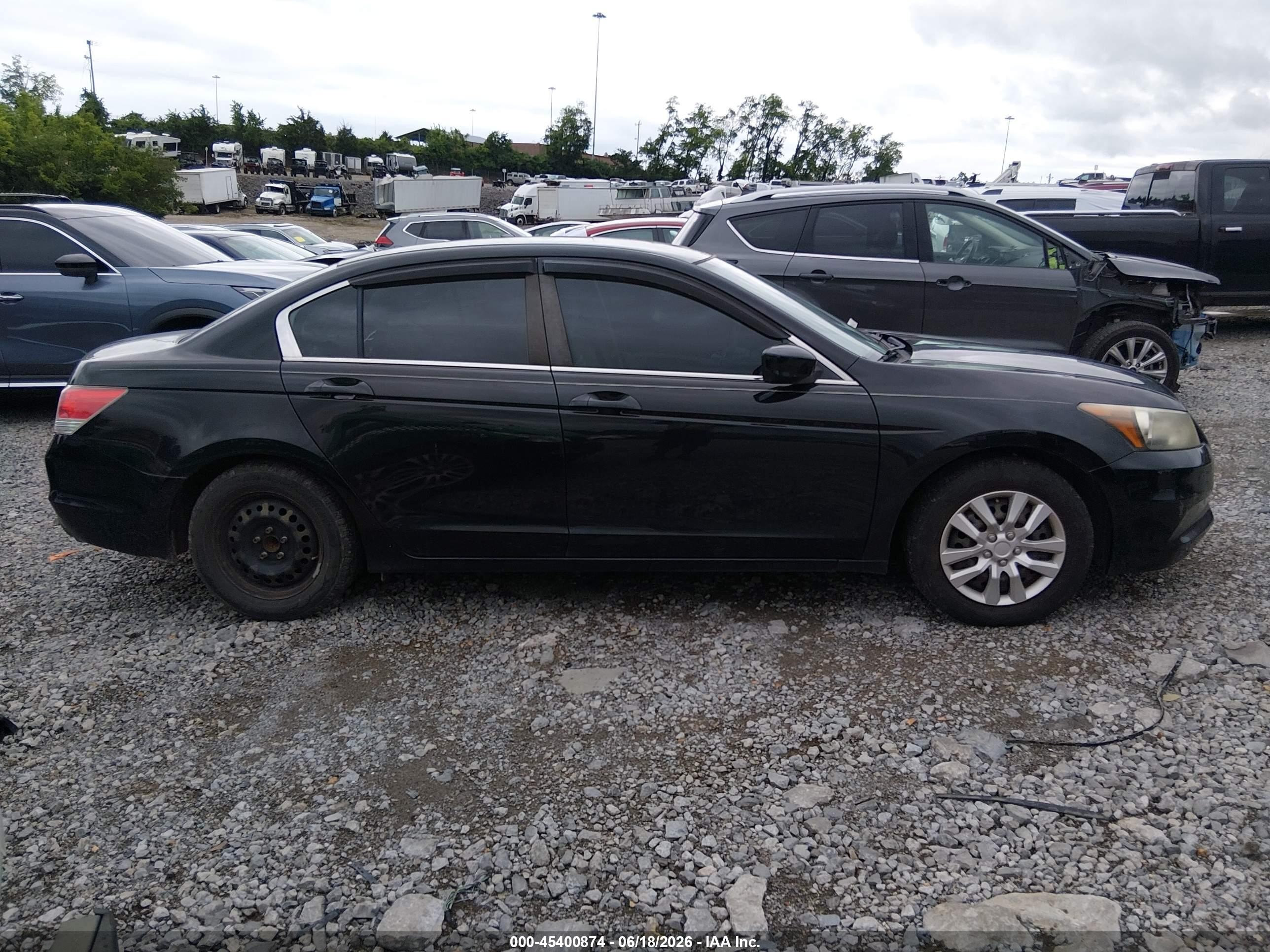 2012 Honda Accord 2.4 Lx Black vin: 1HGCP2F39CA111135
