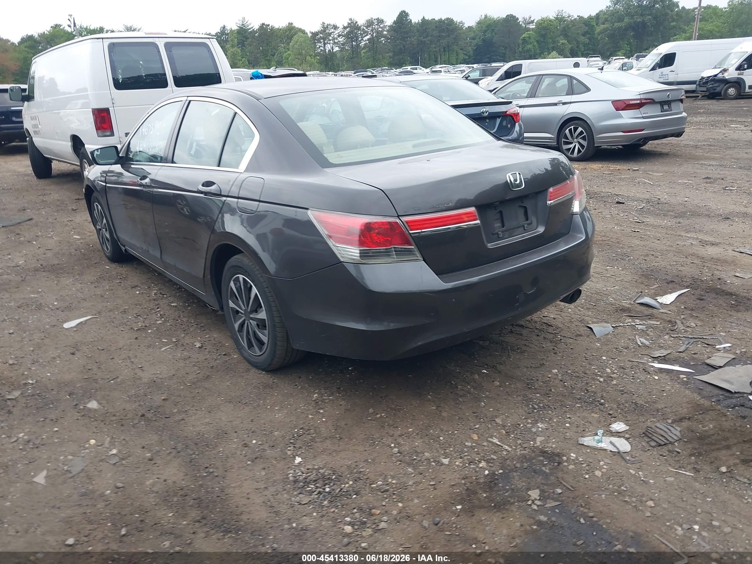 2012 Honda Accord 2.4 Lx Gray vin: 1HGCP2F39CA124046