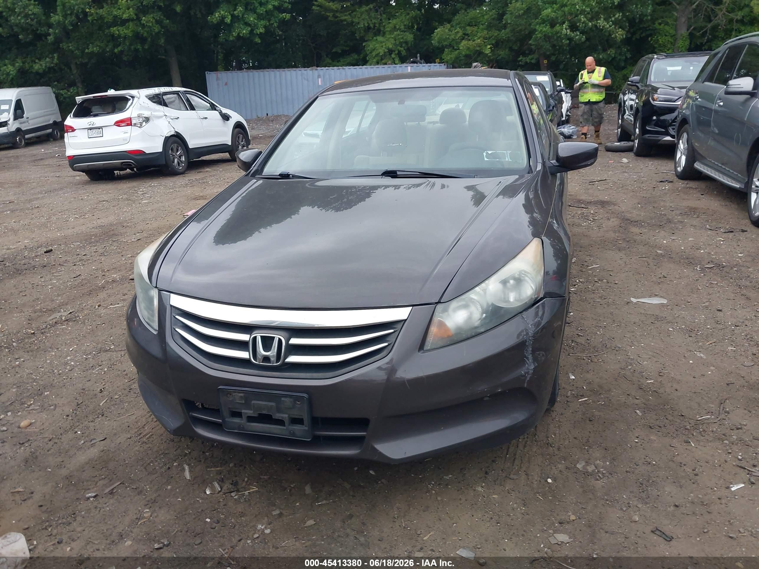 2012 Honda Accord 2.4 Lx Gray vin: 1HGCP2F39CA124046