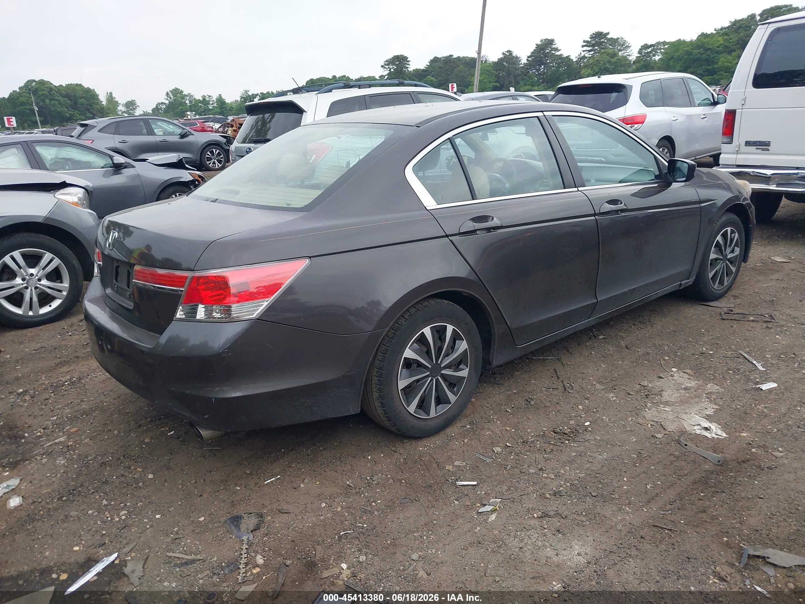 2012 Honda Accord 2.4 Lx Gray vin: 1HGCP2F39CA124046