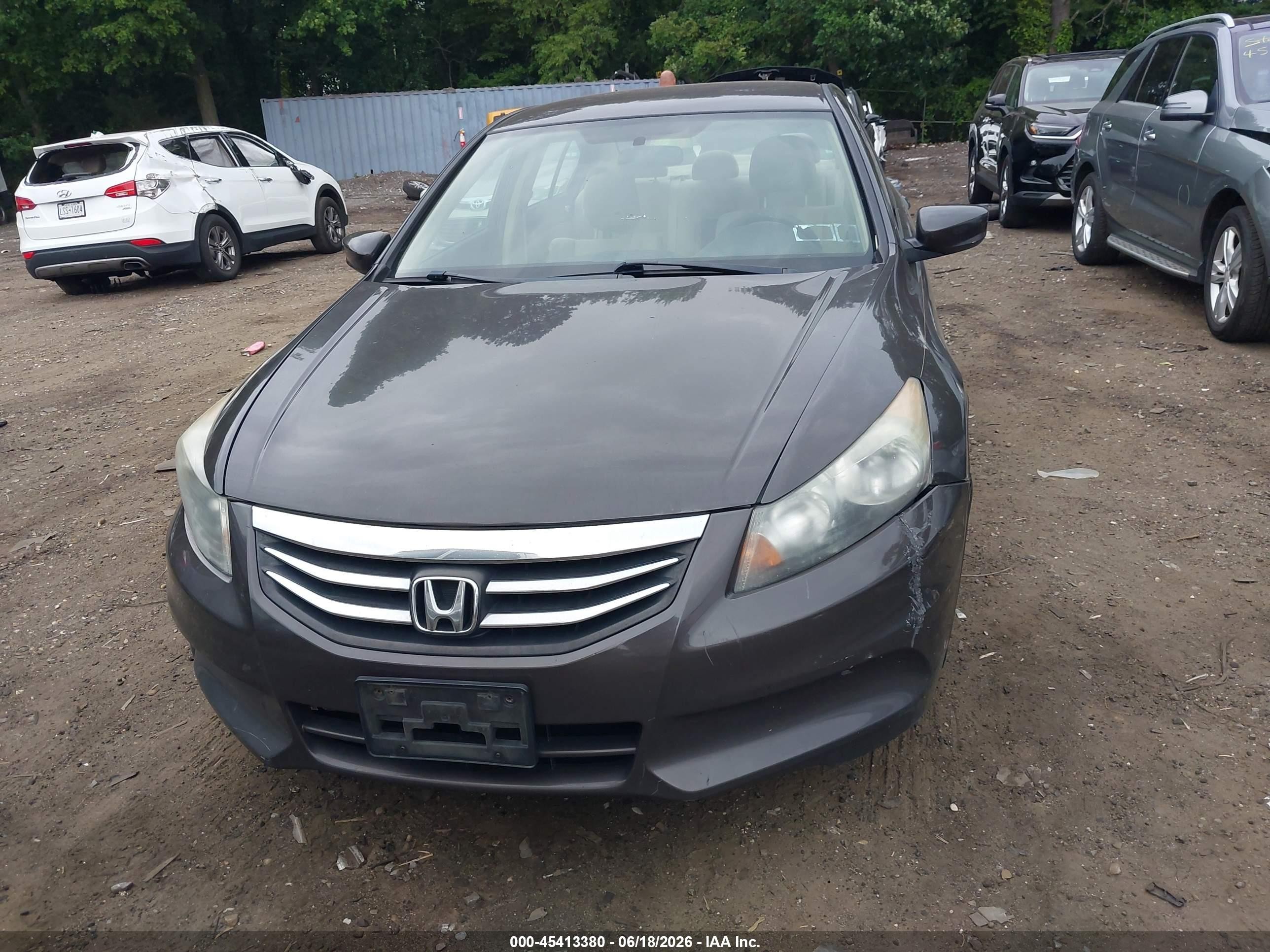 2012 Honda Accord 2.4 Lx Gray vin: 1HGCP2F39CA124046