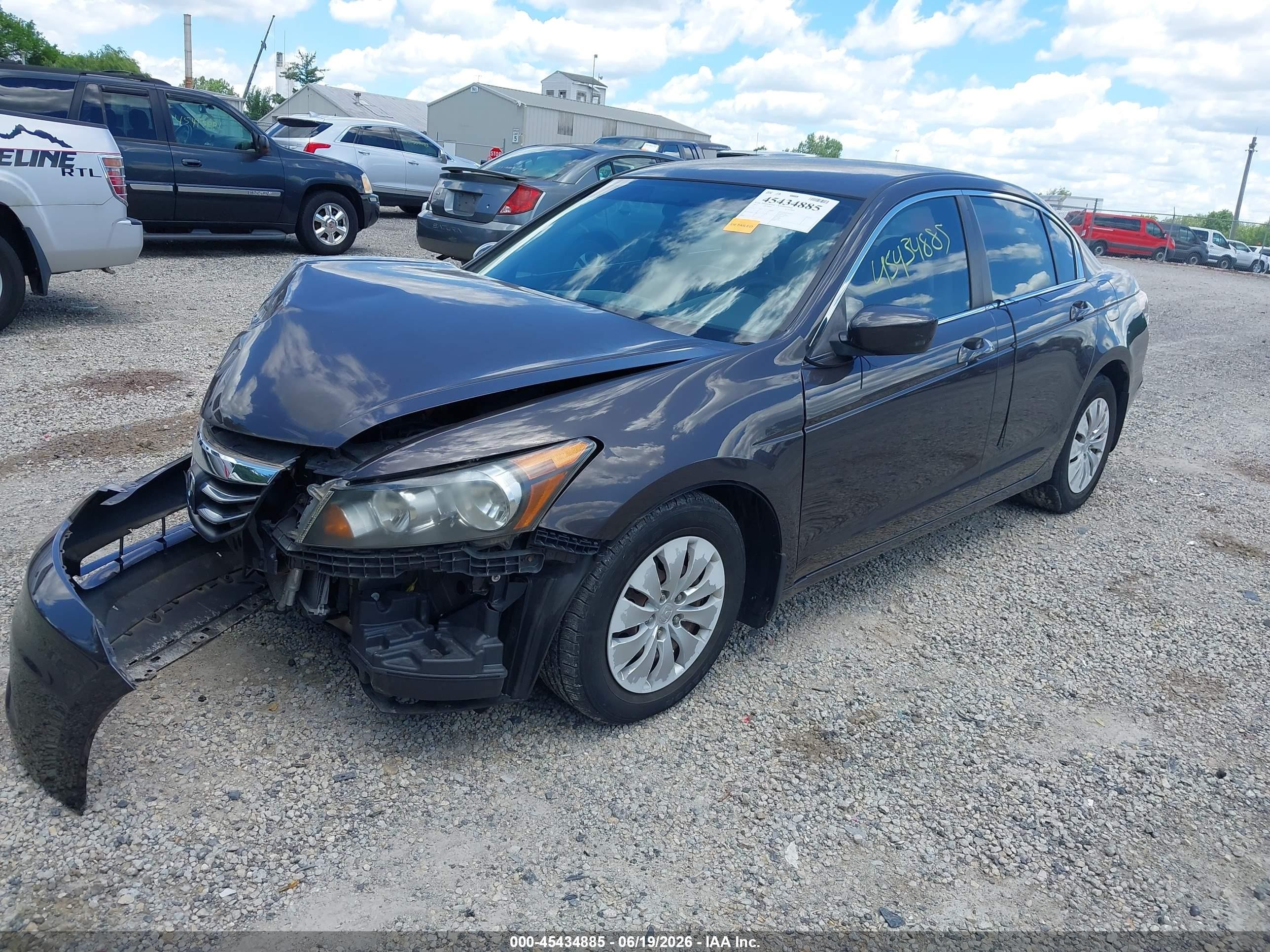 2012 Honda Accord 2.4 Lx Gray vin: 1HGCP2F39CA125309