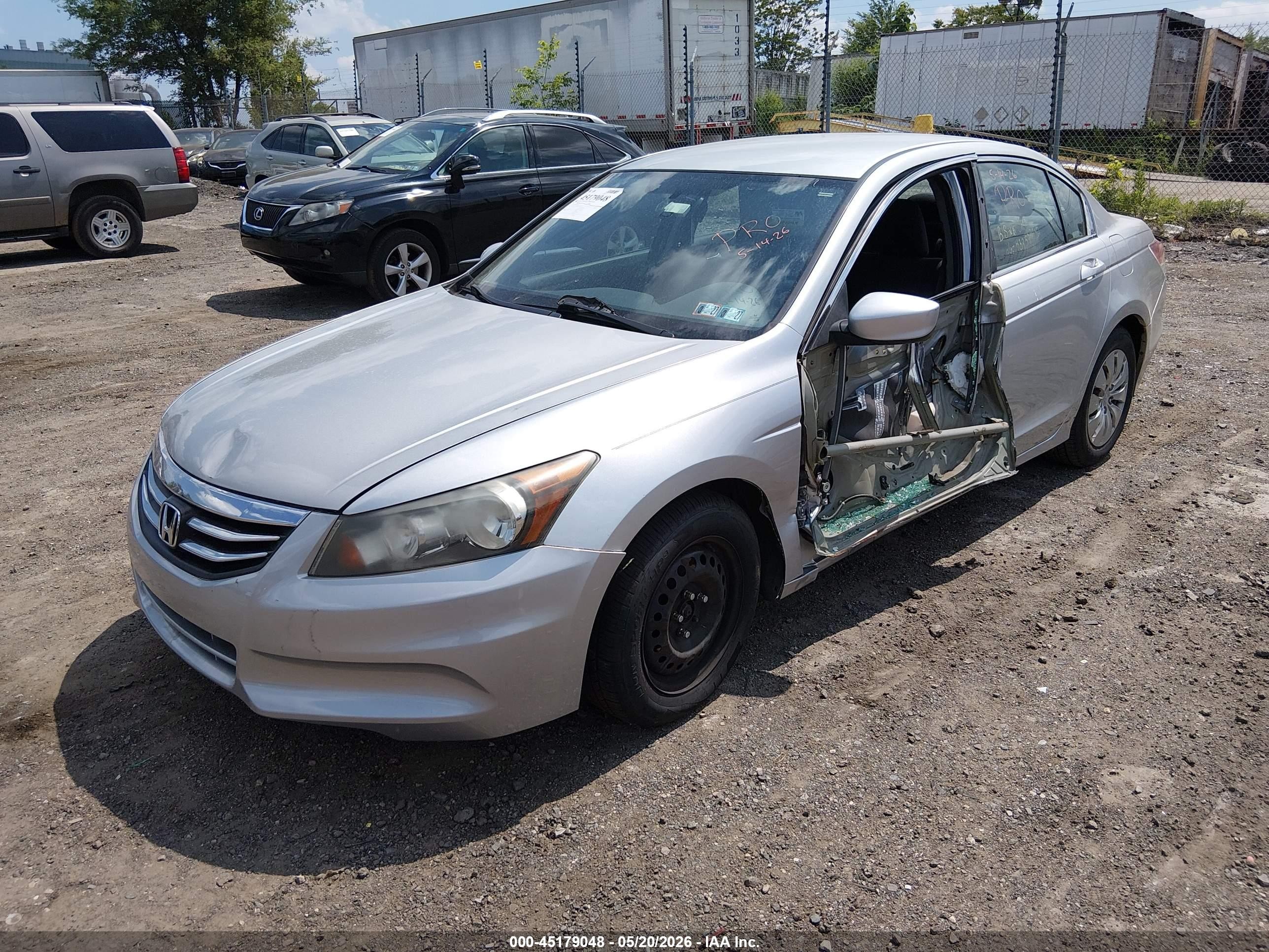 2012 Honda Accord 2.4 Lx Silver vin: 1HGCP2F39CA132616