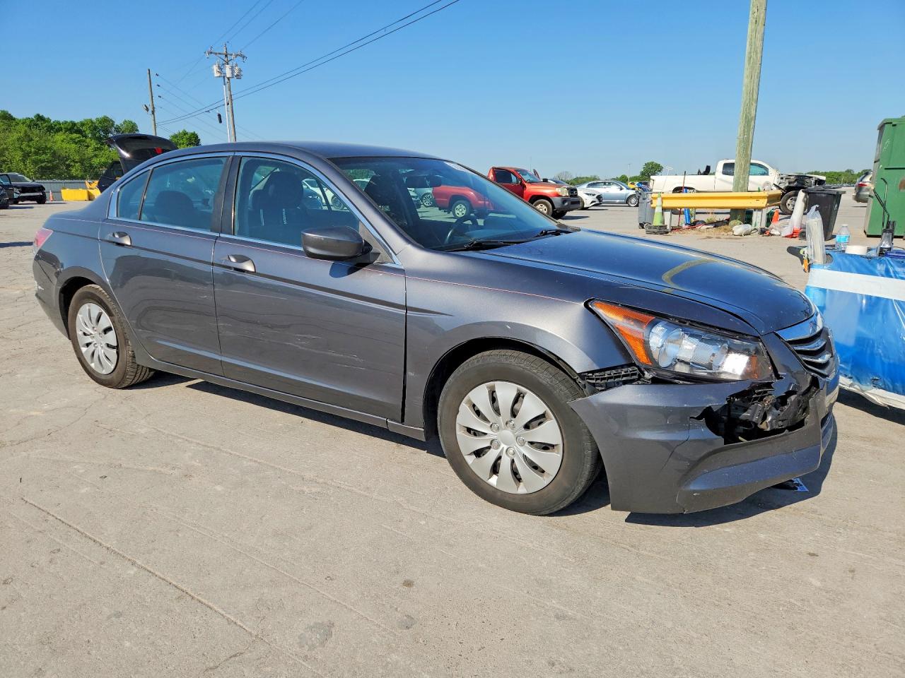 2012 Honda Accord Lx Gray vin: 1HGCP2F39CA141509