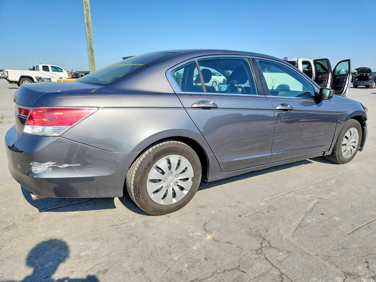 2012 Honda Accord Lx Gray vin: 1HGCP2F39CA141509