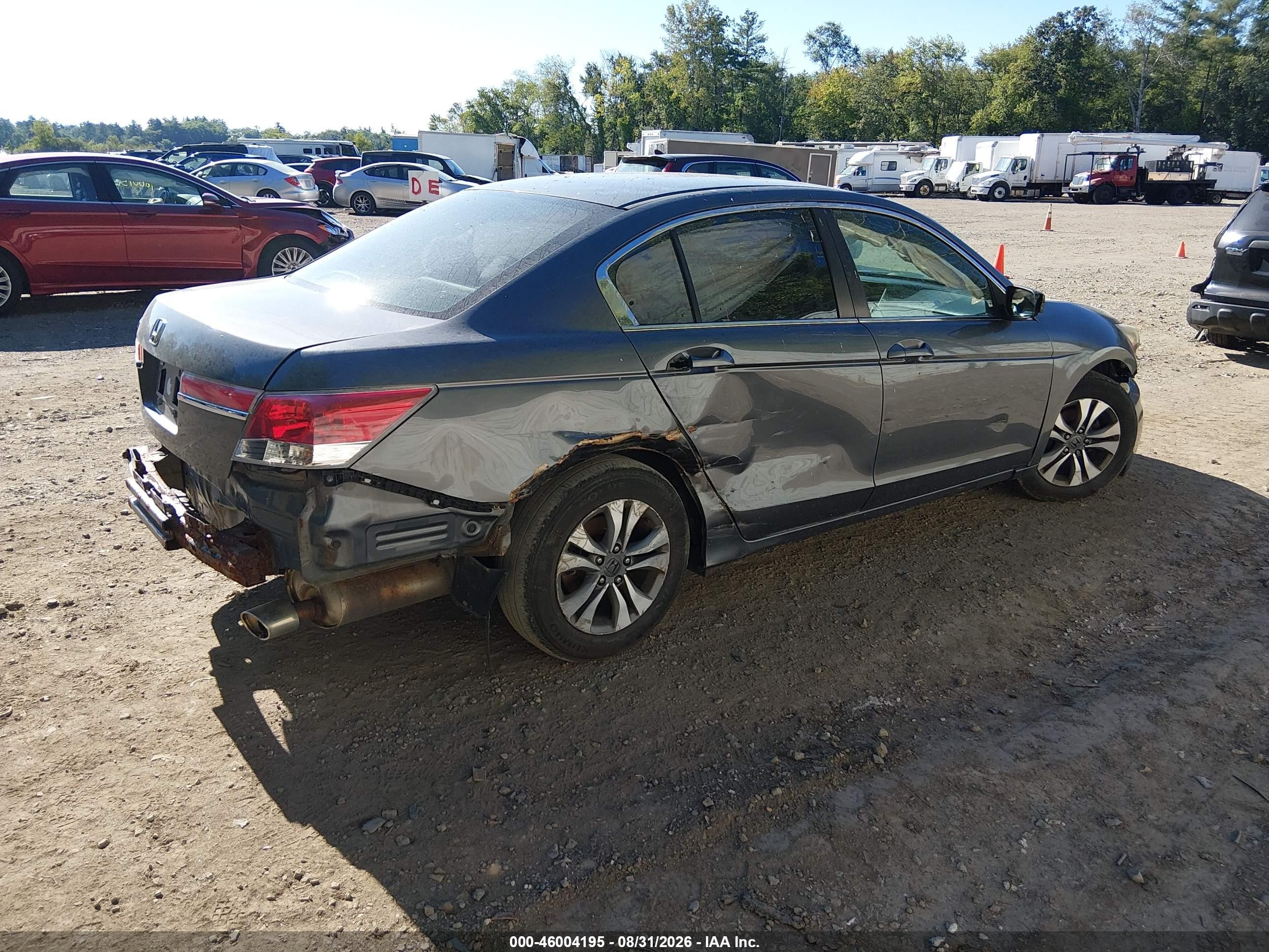2012 Honda Accord 2.4 Lx Gray vin: 1HGCP2F39CA156639