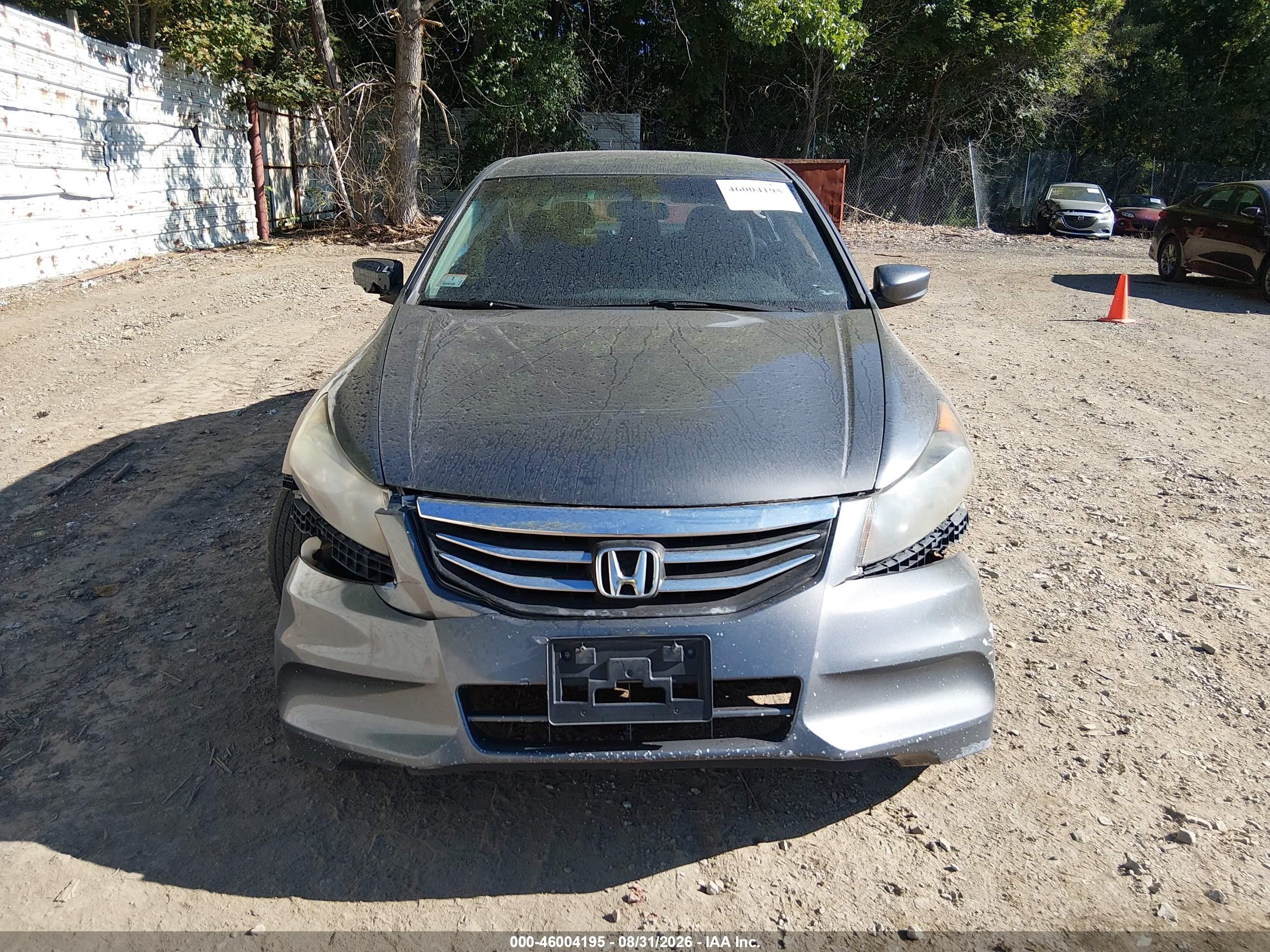 2012 Honda Accord 2.4 Lx Gray vin: 1HGCP2F39CA156639