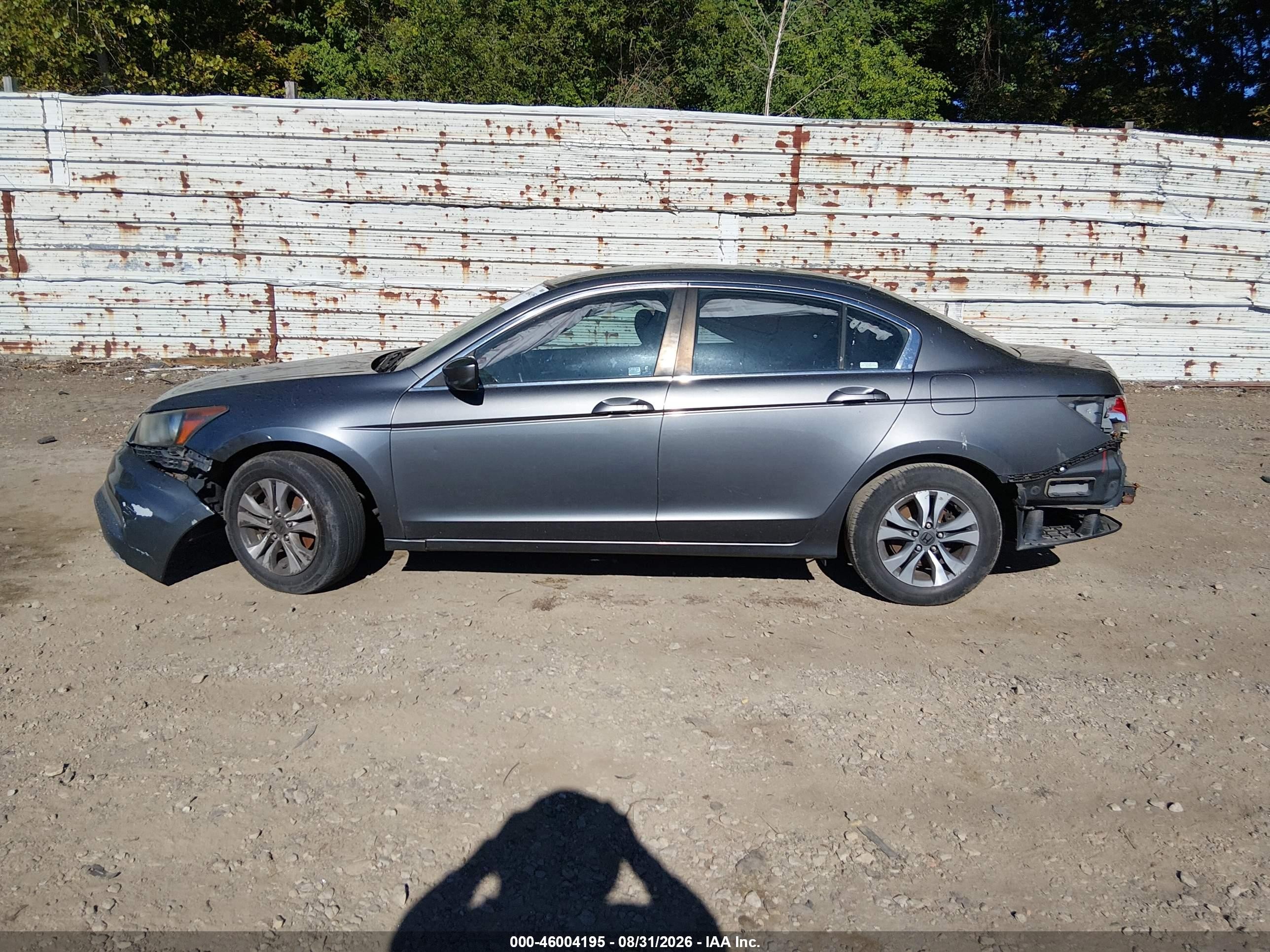 2012 Honda Accord 2.4 Lx Gray vin: 1HGCP2F39CA156639