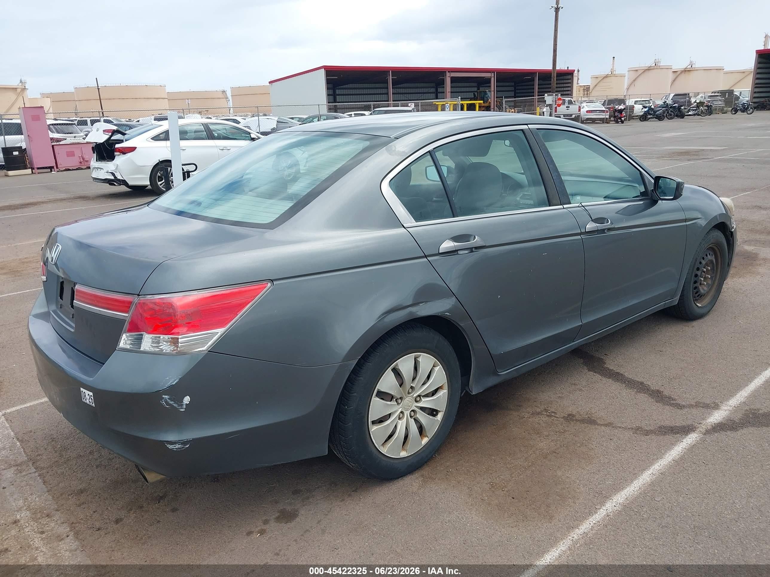 2012 Honda Accord 2.4 Lx Gray vin: 1HGCP2F39CA226026