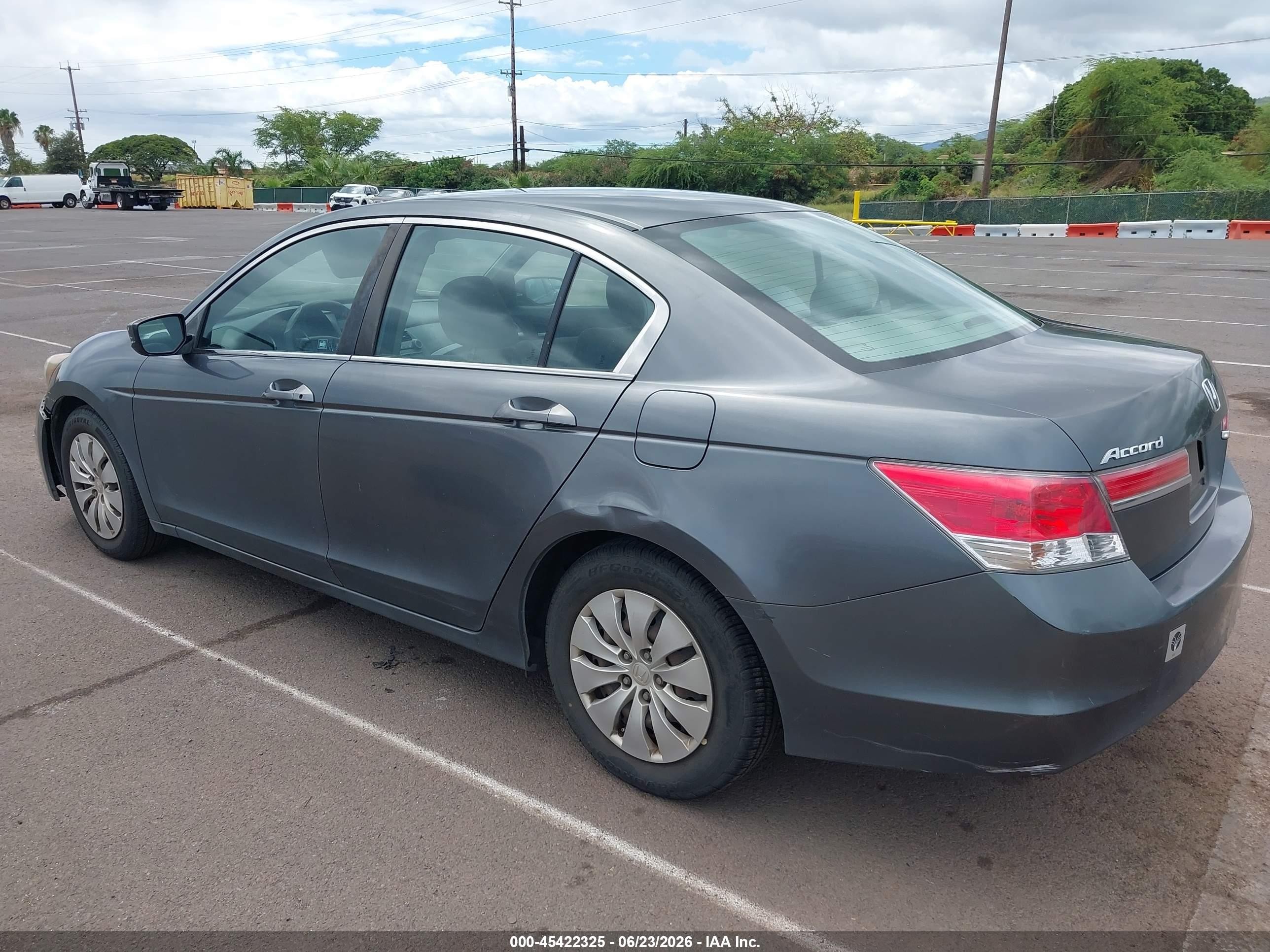 2012 Honda Accord 2.4 Lx Gray vin: 1HGCP2F39CA226026