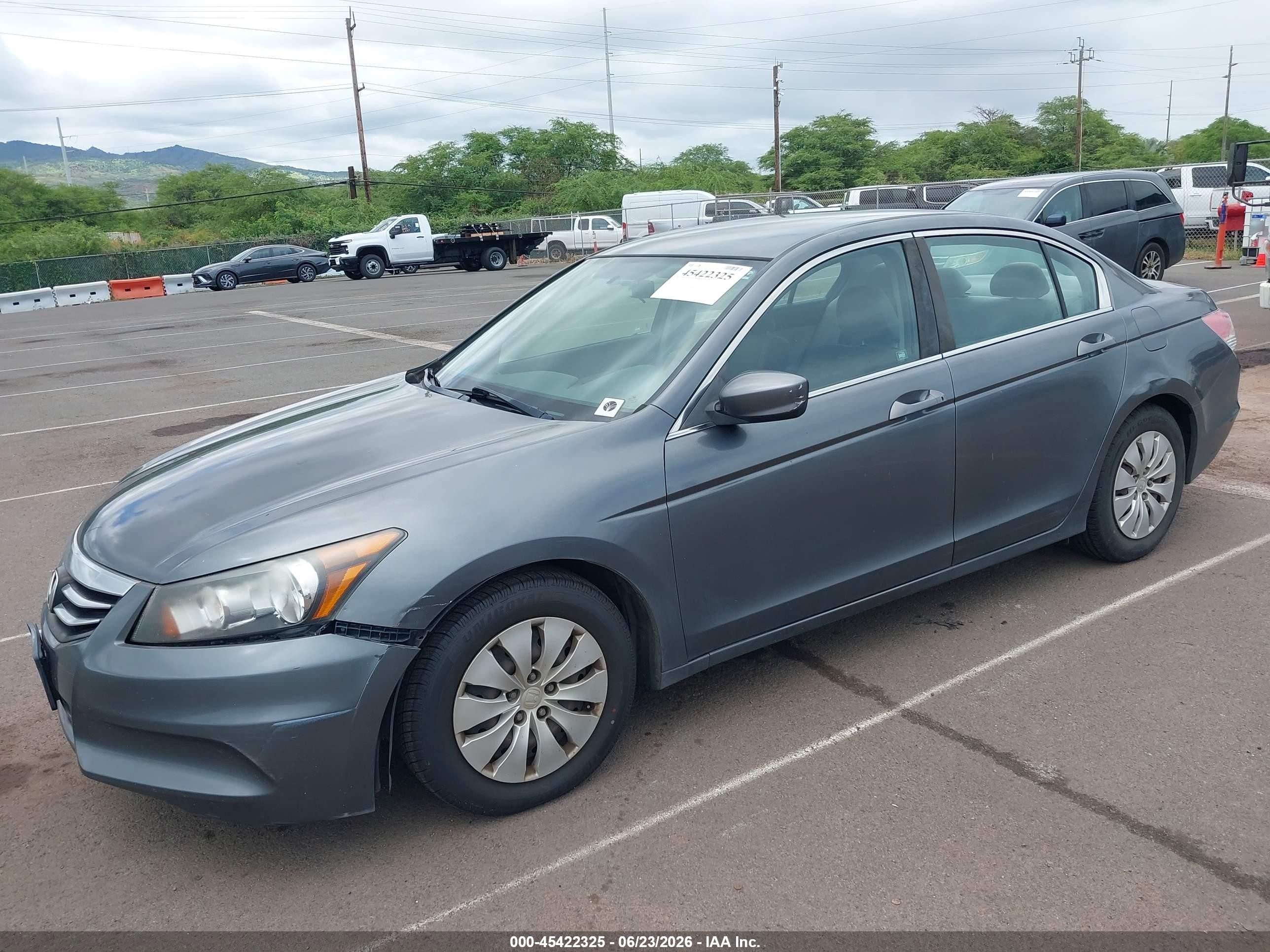 2012 Honda Accord 2.4 Lx Gray vin: 1HGCP2F39CA226026