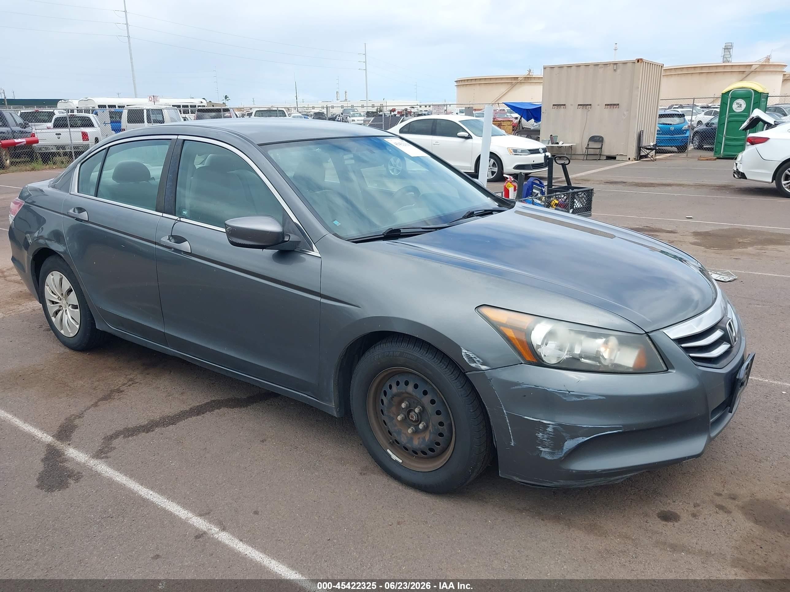 2012 Honda Accord 2.4 Lx Gray vin: 1HGCP2F39CA226026