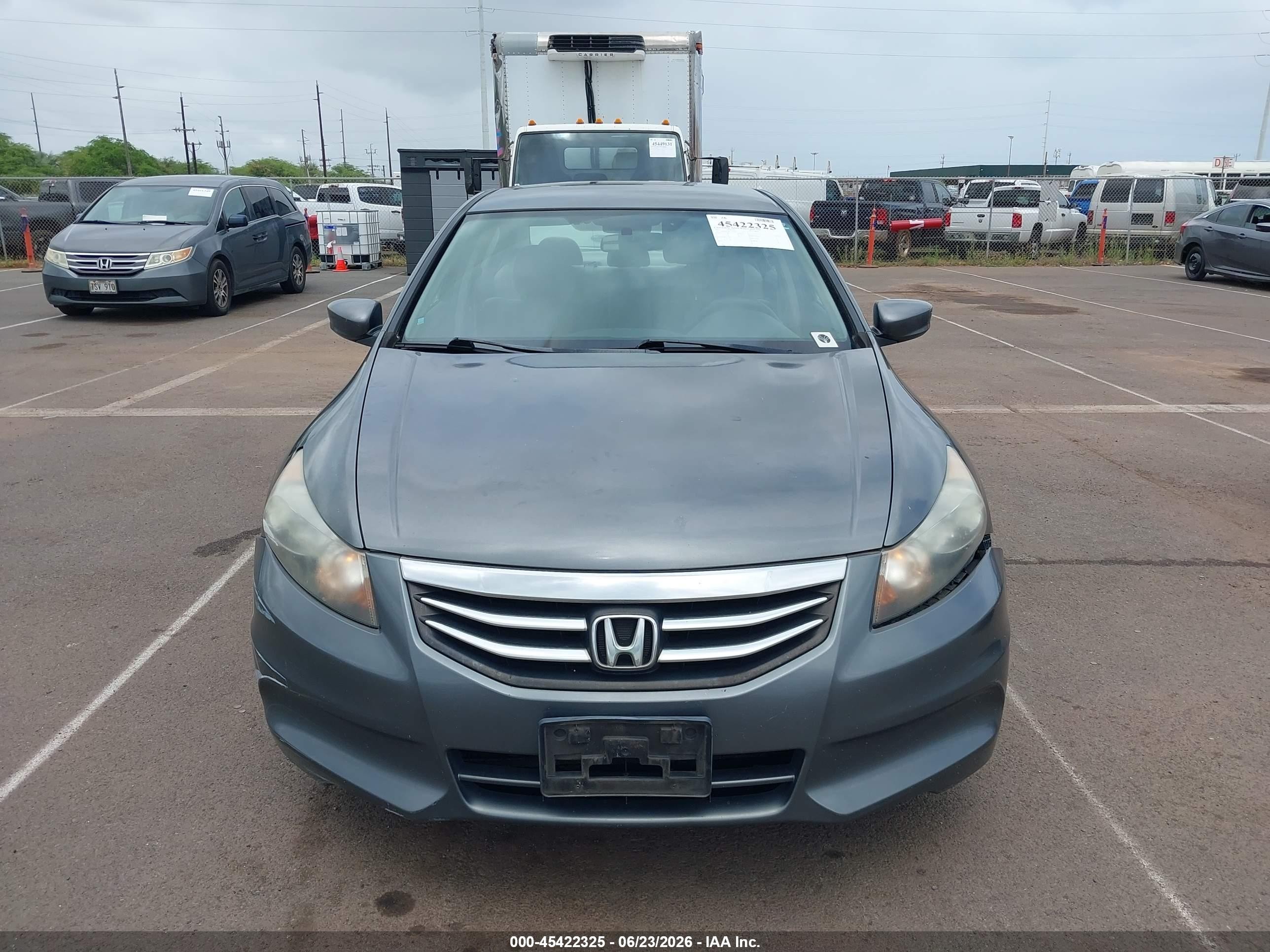 2012 Honda Accord 2.4 Lx Gray vin: 1HGCP2F39CA226026