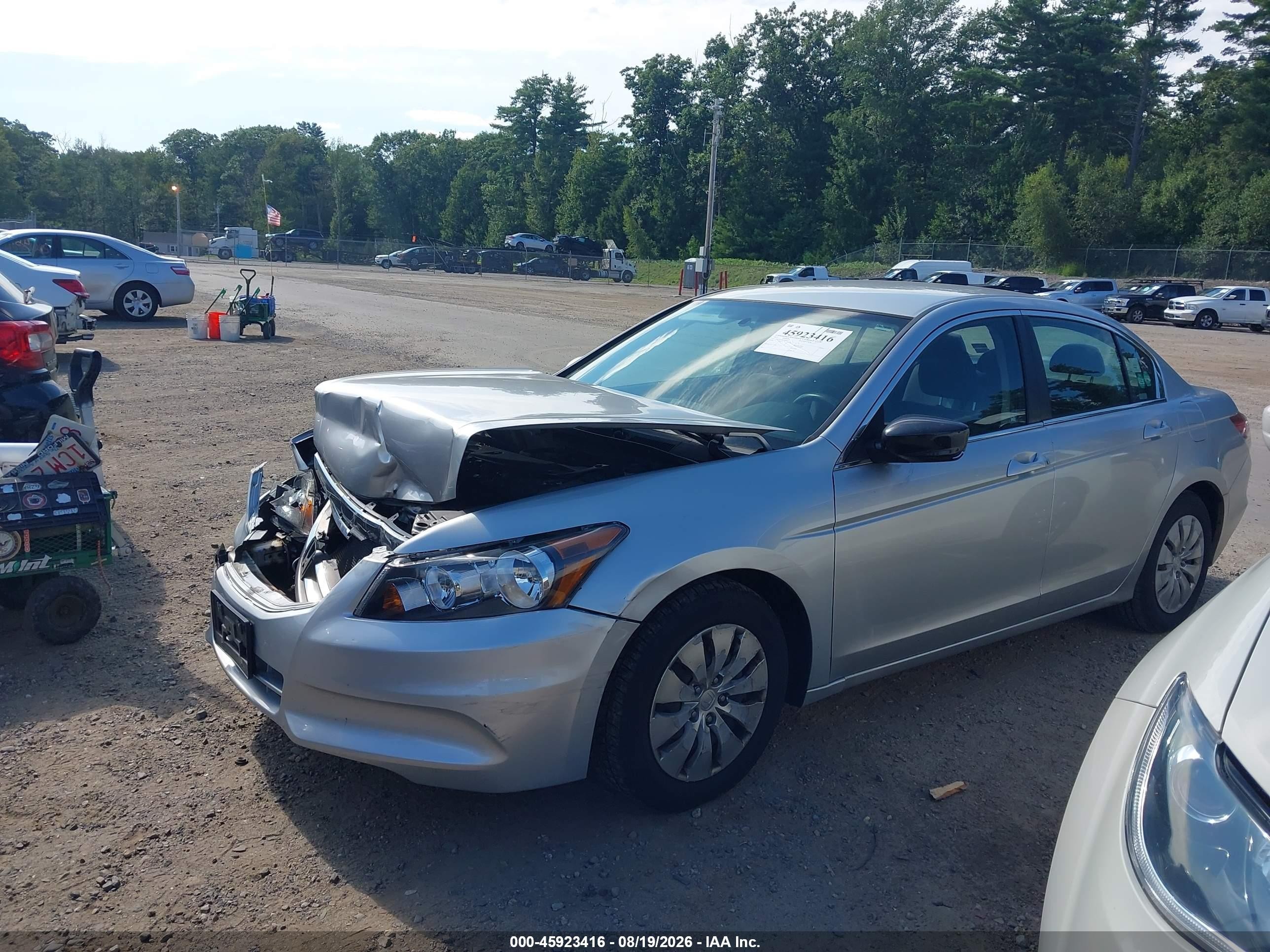 2012 Honda Accord Sdn Lx Серебряный vin: 1HGCP2F39CA240816