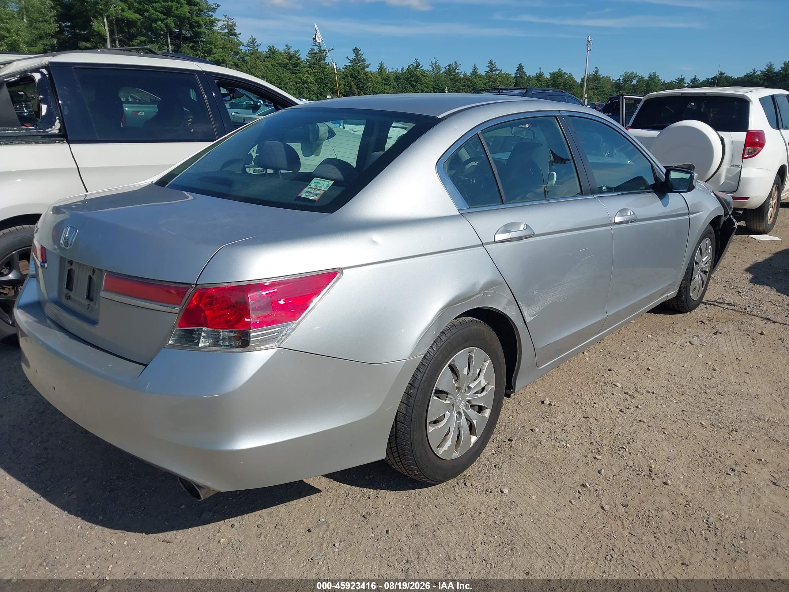 2012 Honda Accord Sdn Lx Серебряный vin: 1HGCP2F39CA240816