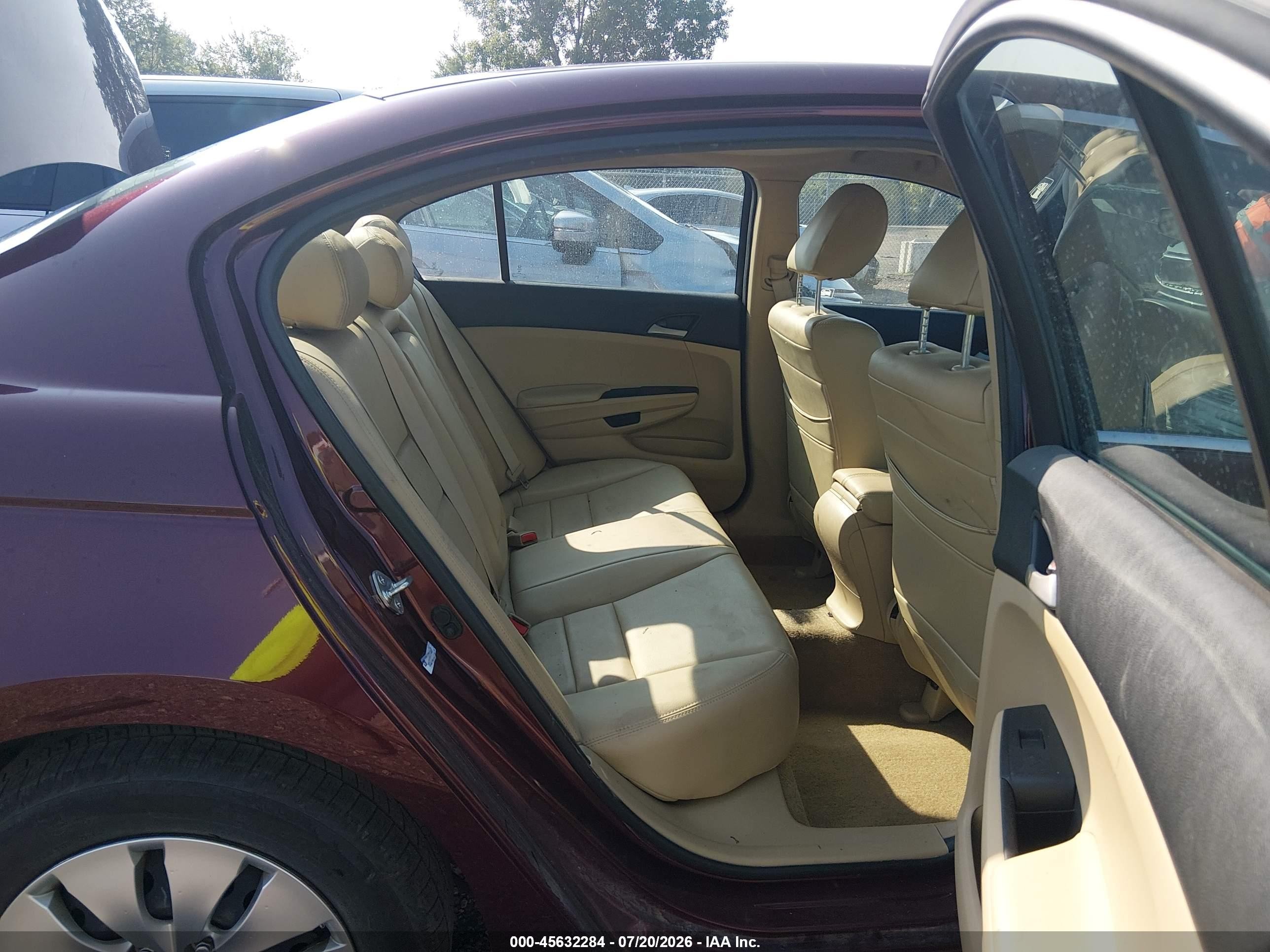2012 Honda Accord Sdn Lx Темно-бордовый vin: 1HGCP2F39CA241657