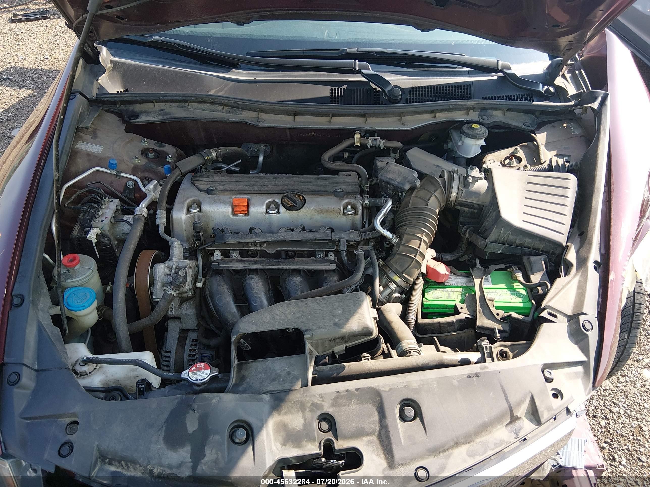2012 Honda Accord Sdn Lx Темно-бордовый vin: 1HGCP2F39CA241657