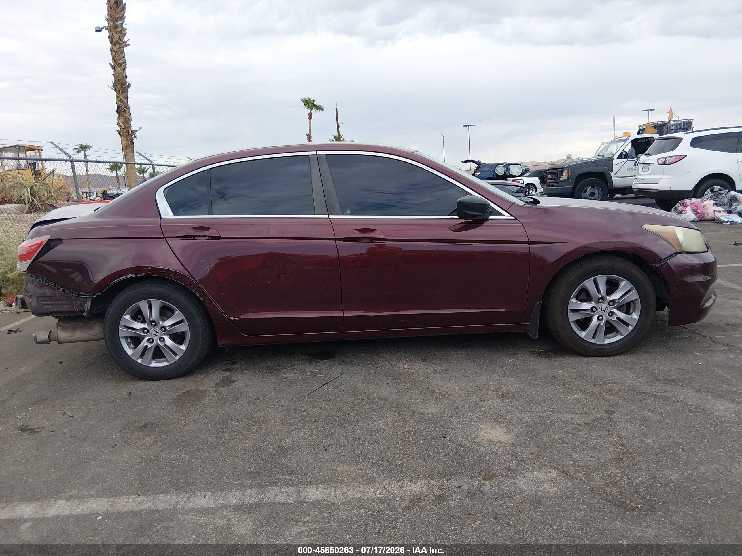 2012 Honda Accord Sdn Lx Бордовый vin: 1HGCP2F39CA241710
