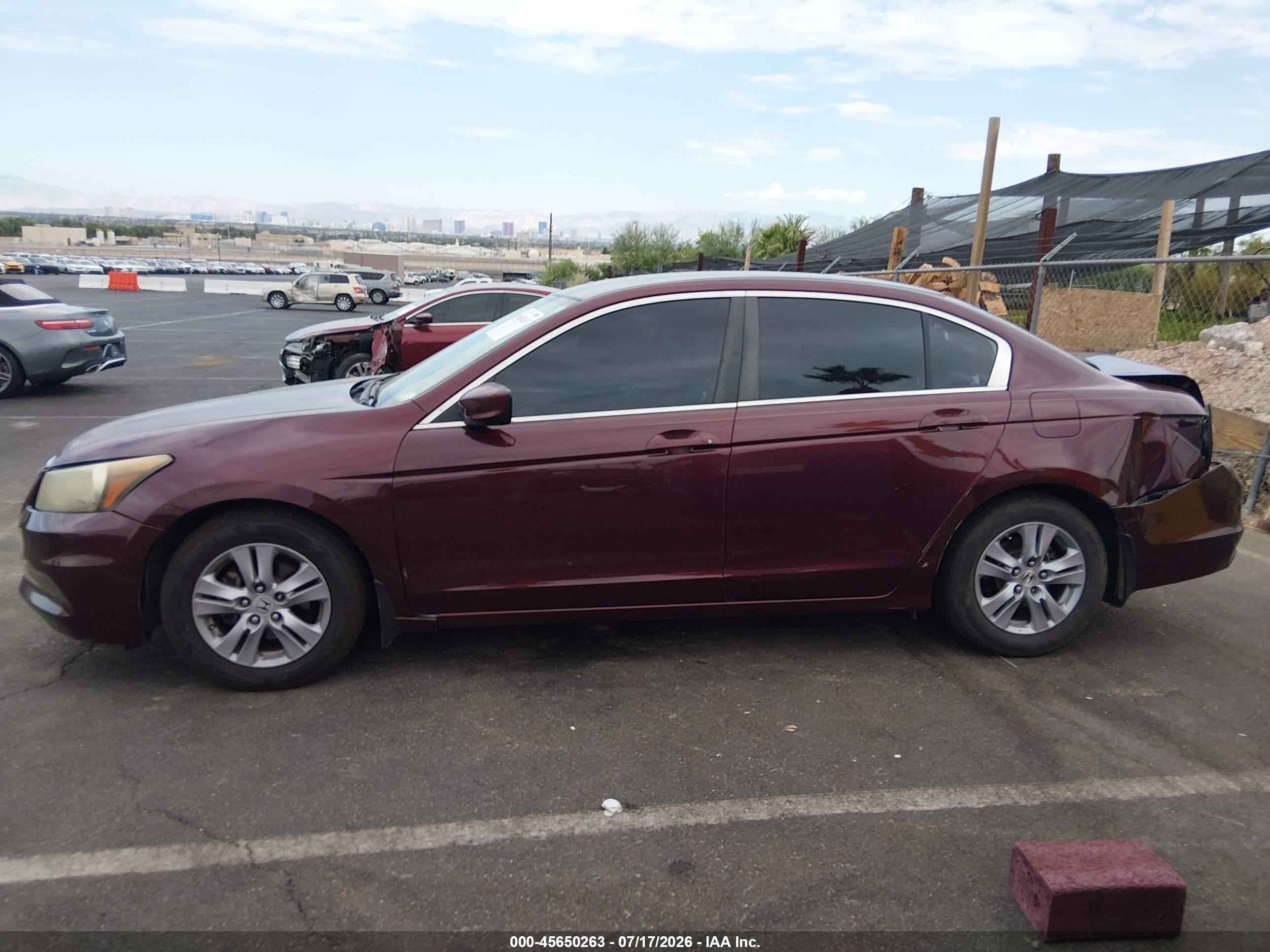 2012 Honda Accord Sdn Lx Бордовый vin: 1HGCP2F39CA241710