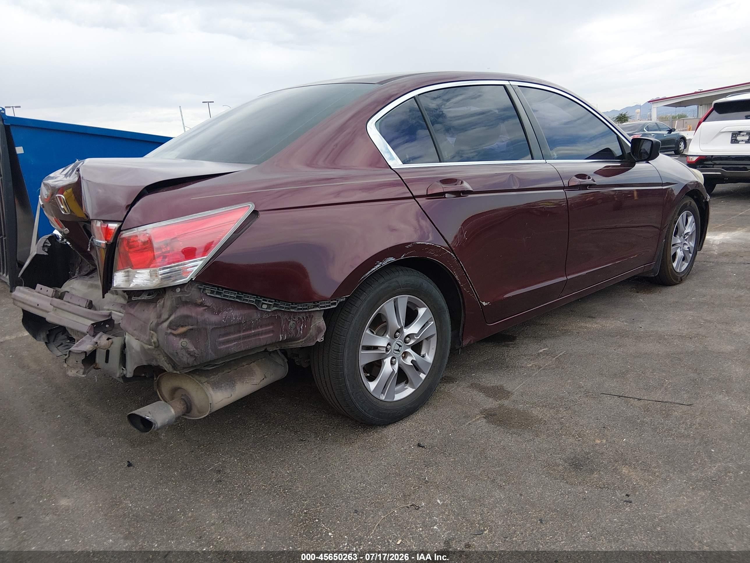2012 Honda Accord Sdn Lx Бордовый vin: 1HGCP2F39CA241710
