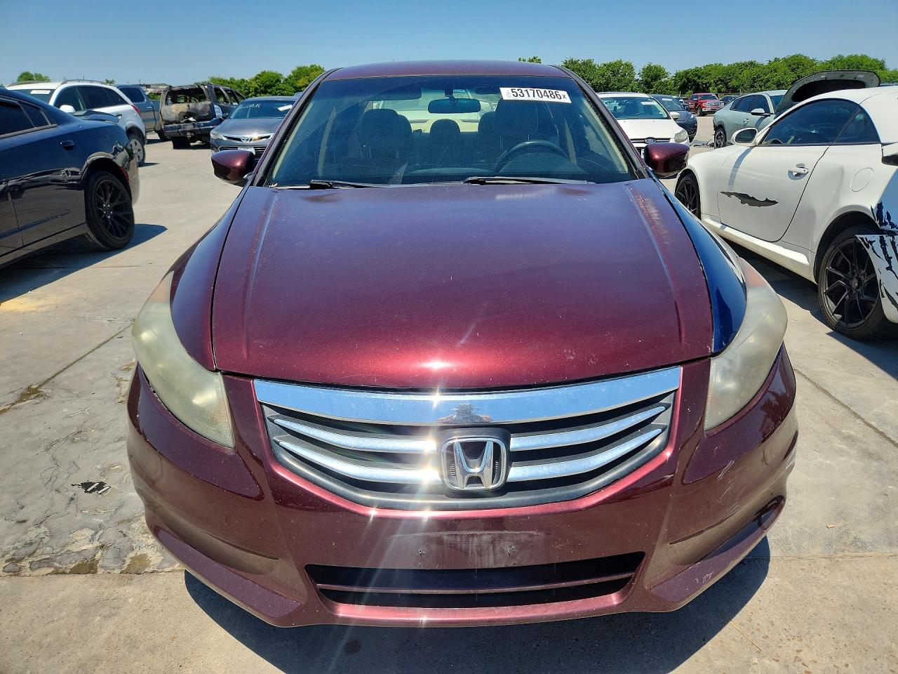 2012 Honda Accord Lx Burgundy vin: 1HGCP2F39CA243022