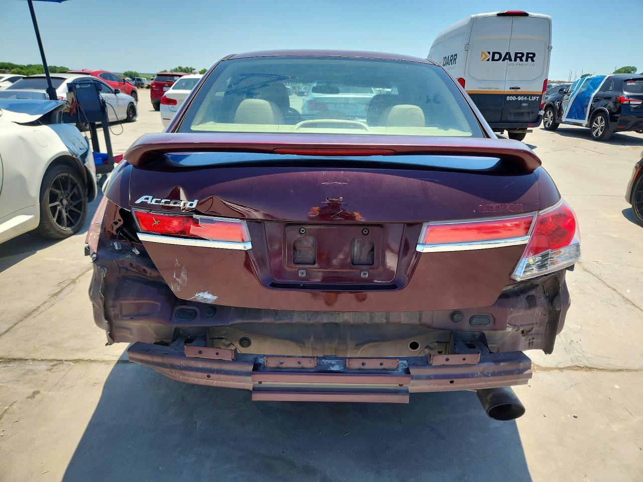 2012 Honda Accord Lx Burgundy vin: 1HGCP2F39CA243022