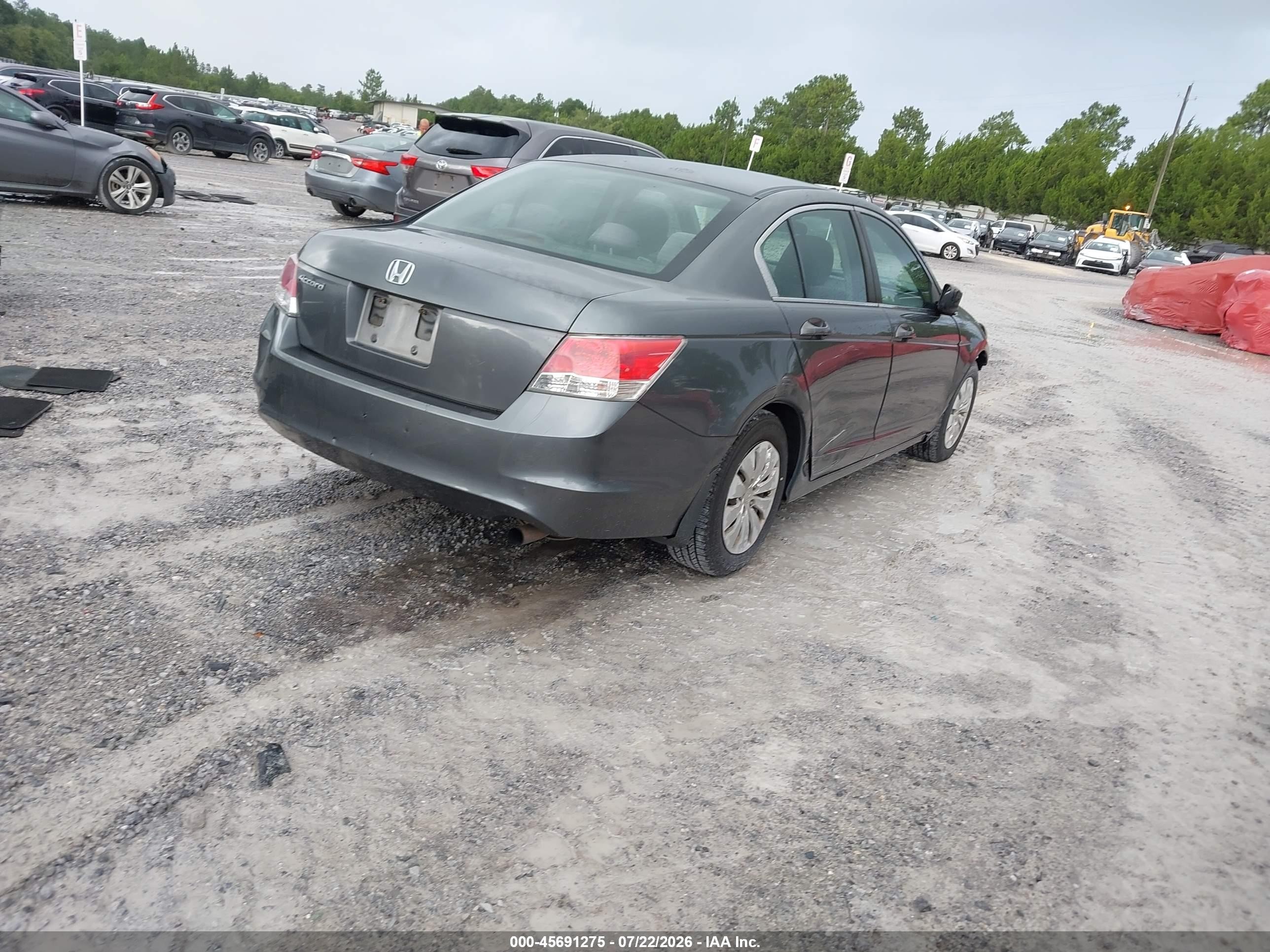 2010 Honda Accord 2.4 Lx Gray vin: 1HGCP2F3XAA044347