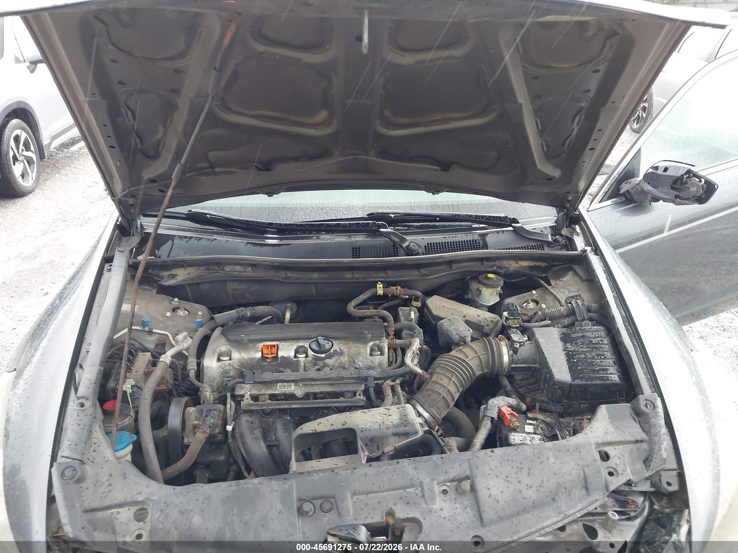 2010 Honda Accord 2.4 Lx Gray vin: 1HGCP2F3XAA044347