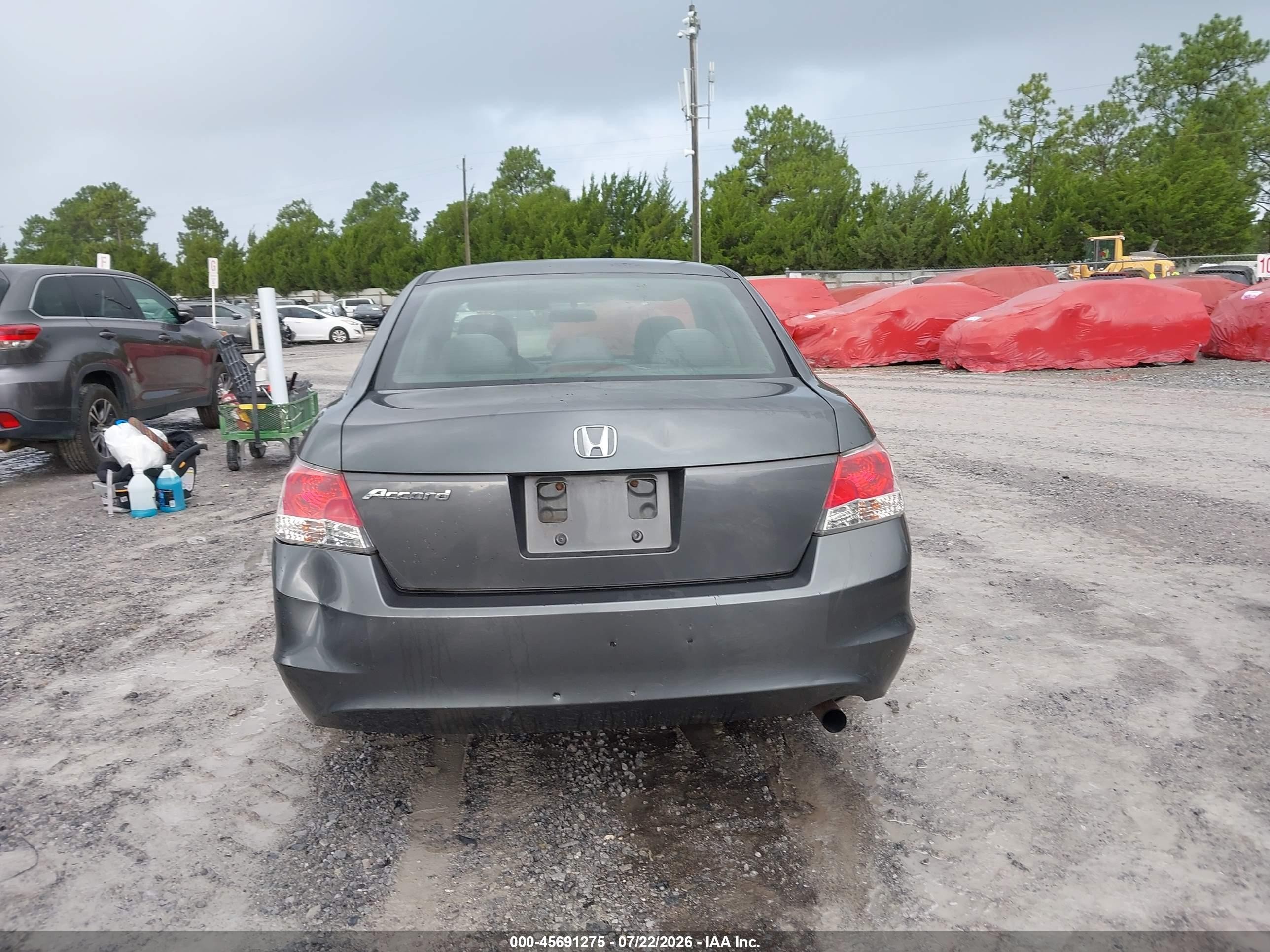 2010 Honda Accord 2.4 Lx Gray vin: 1HGCP2F3XAA044347